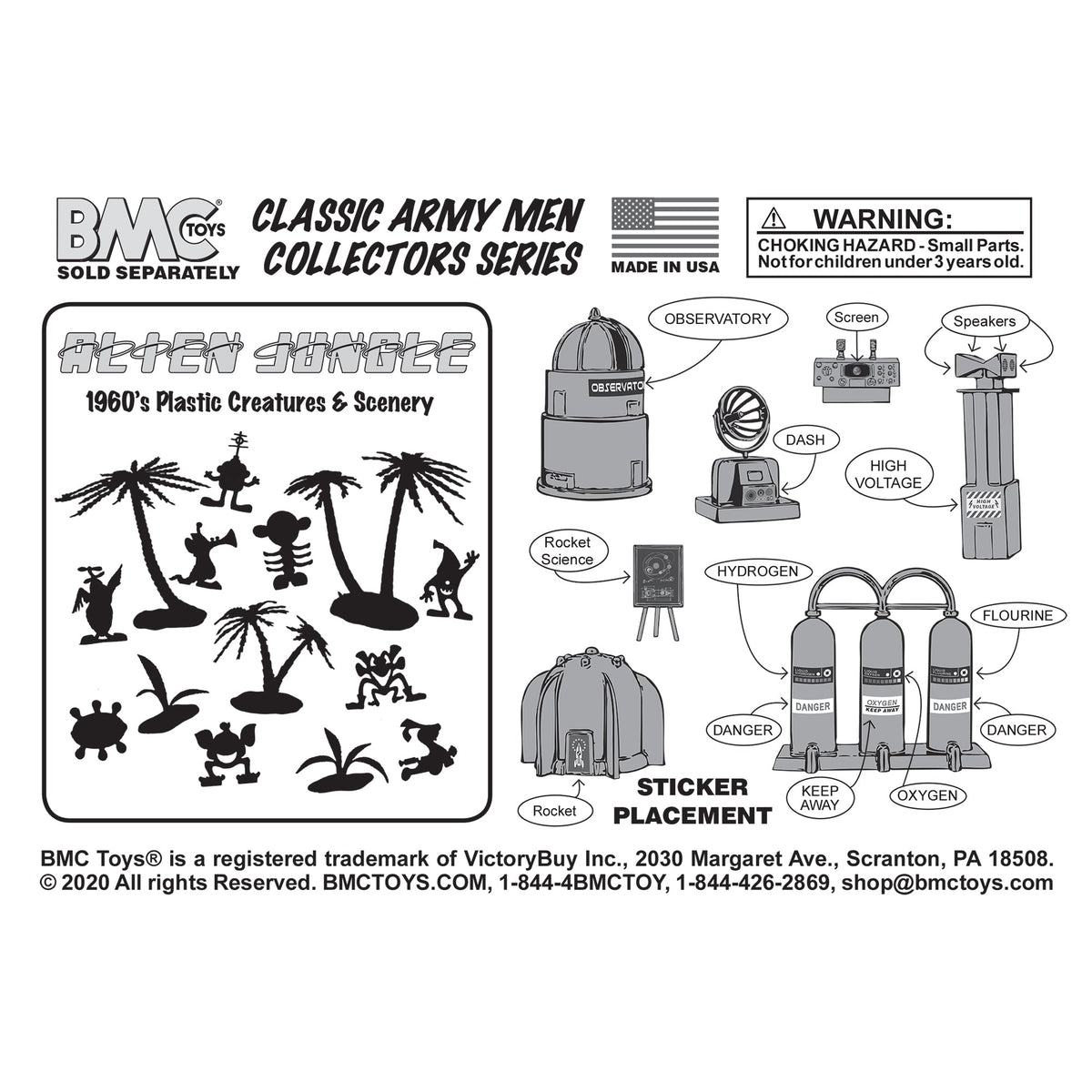 BMC Toys Classic Louis Marx and Co Mad Scientist Lab Accessories Sticker Instructions