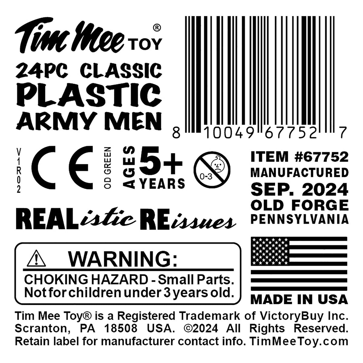 Tim Mee Toy Army OD Green Label Art