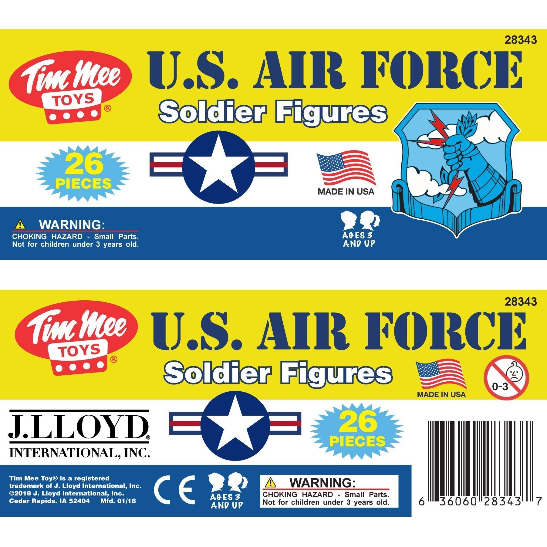 Tim Mee Toy Airforce Tan Olive Header Card