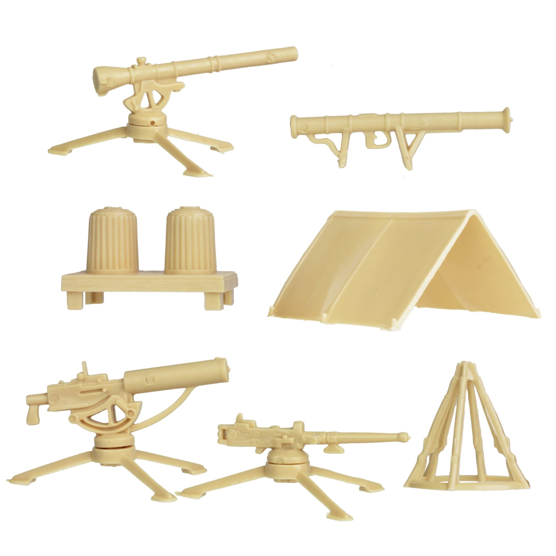 BMC Toys Marx Army Camp Desert Tan Close Up