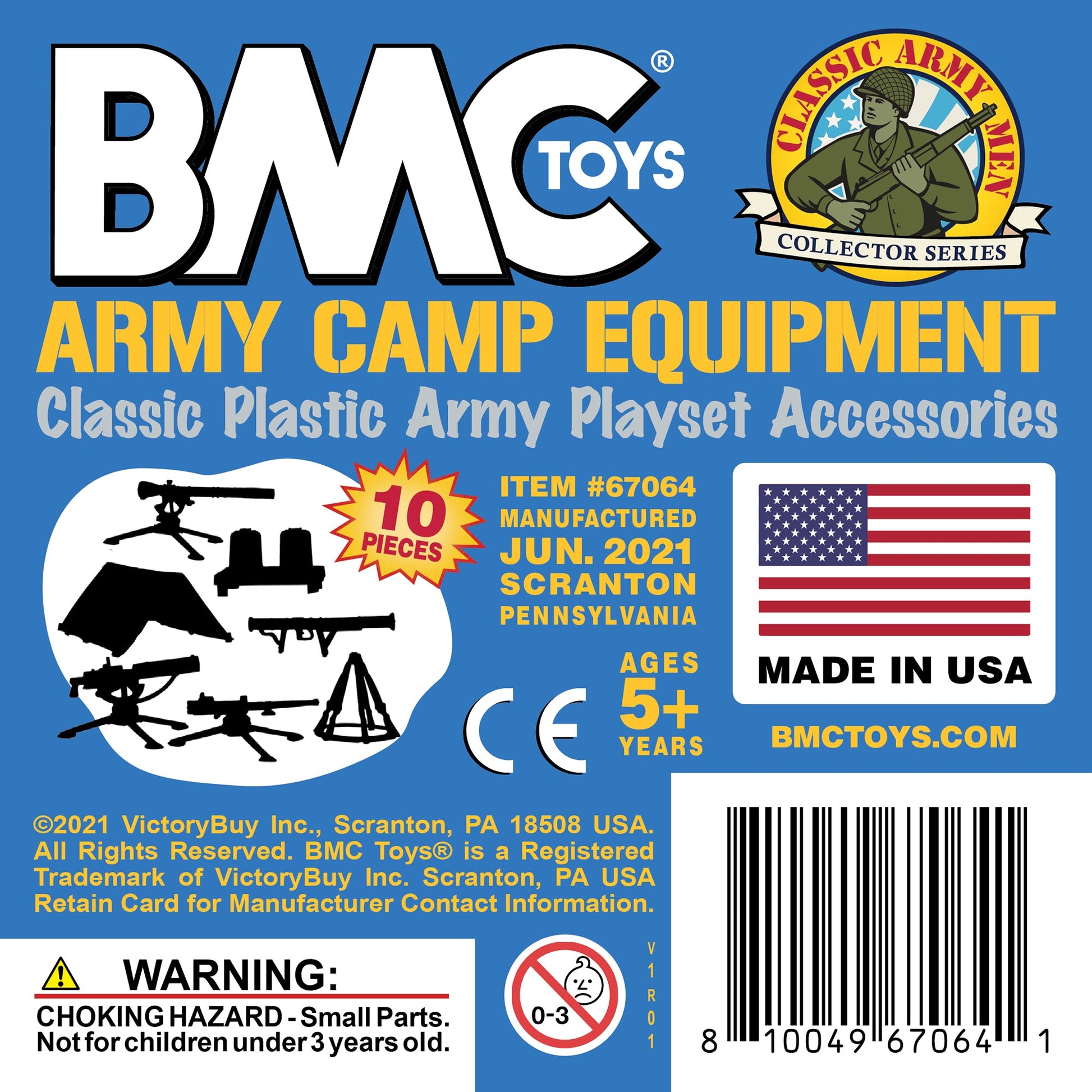 BMC Toys Classic Marx Army Camp Desert Tan Insert Art Card