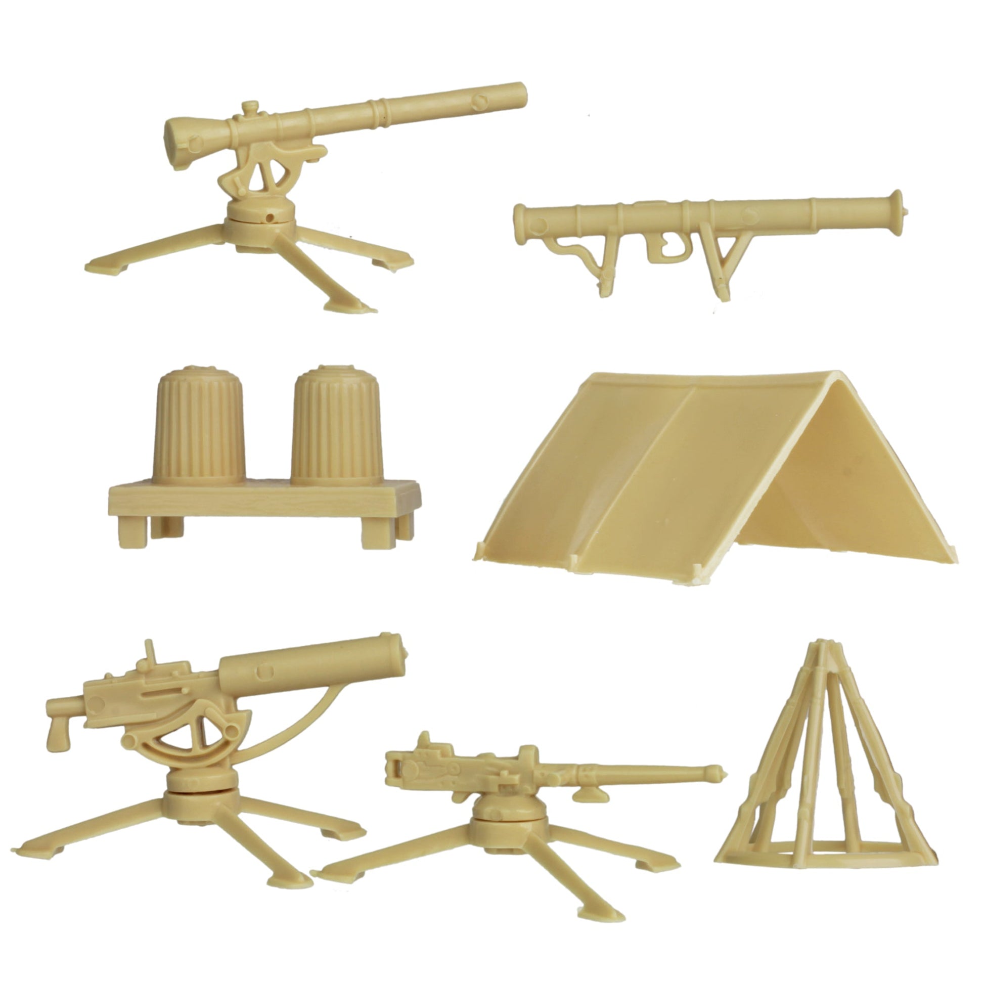 BMC Toys Marx Army Camp Tan Close Up