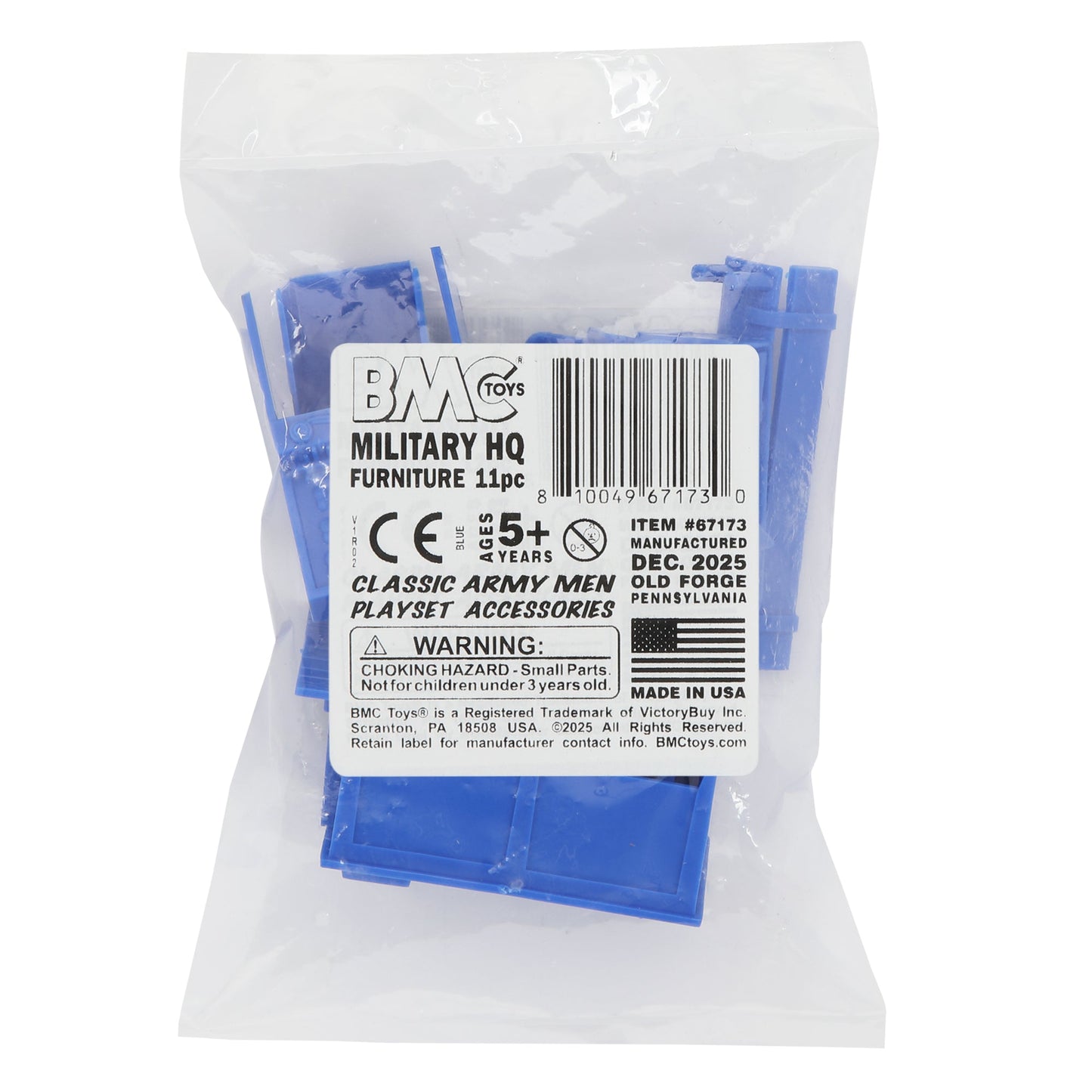 BMC Classic Marx Military Headquarters Army Office Furniture Blue Accessory Parts Pack Package