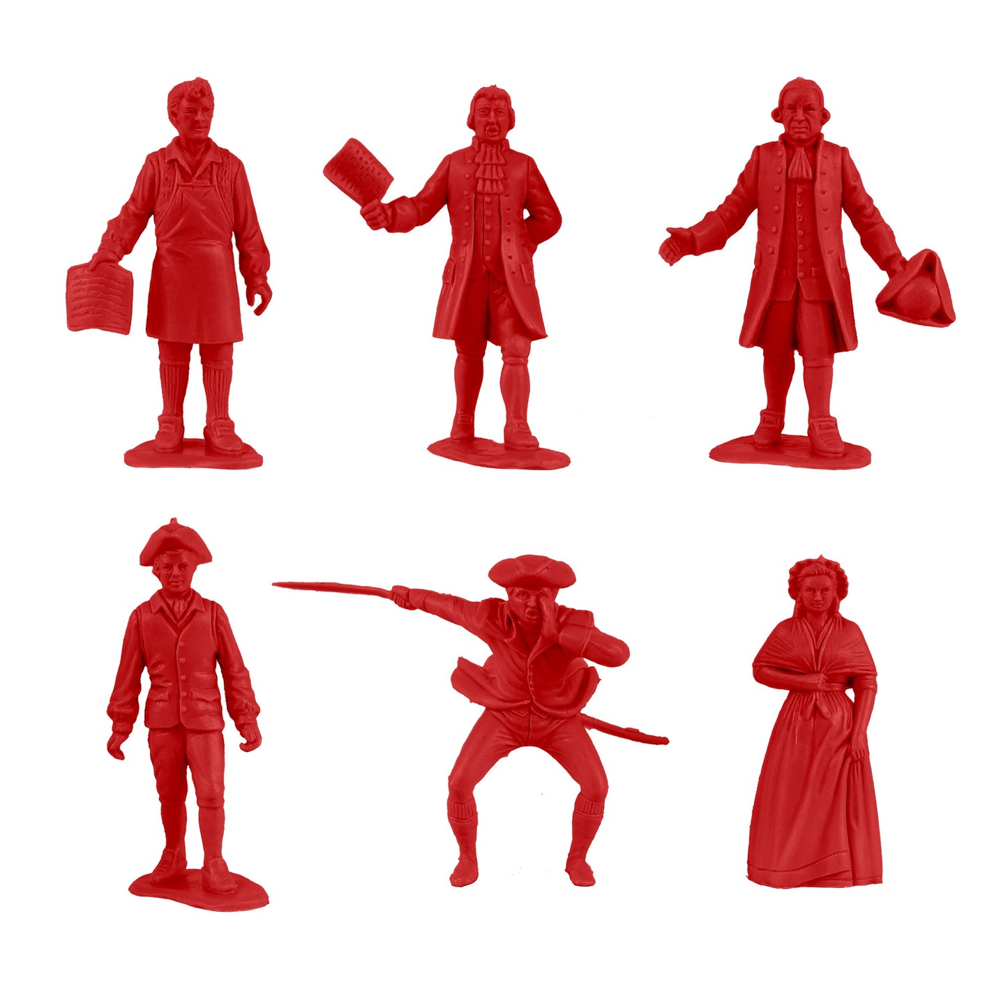 BMC Toys Classic Marx Paul Revere Figures Red color Close Up View