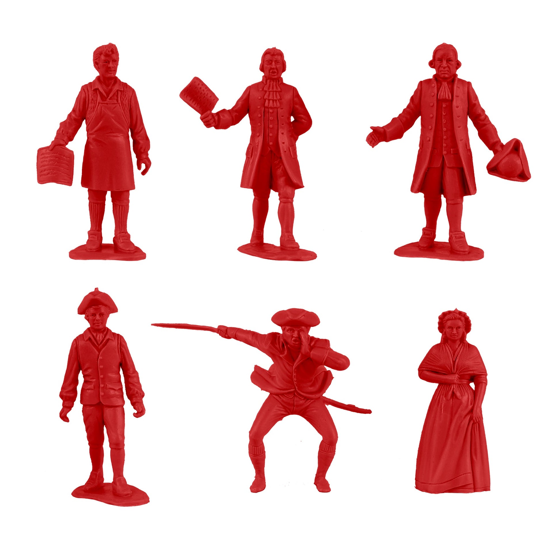 BMC Toys Classic Marx Paul Revere Figures Red color Close Up View