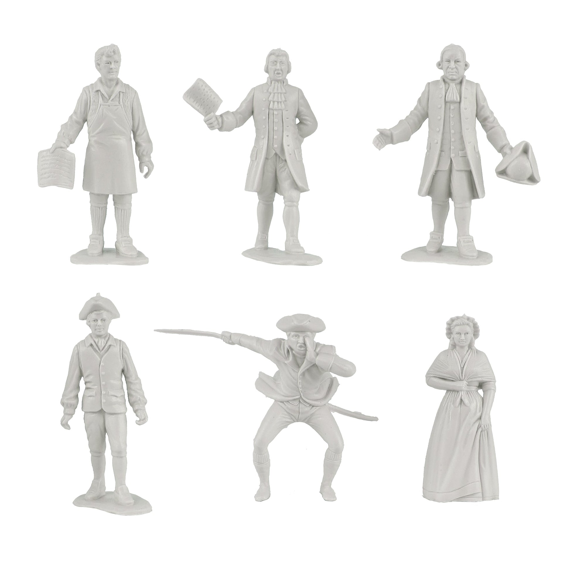 BMC Toys Classic Marx Paul Revere Figures Soft White color Close Up View