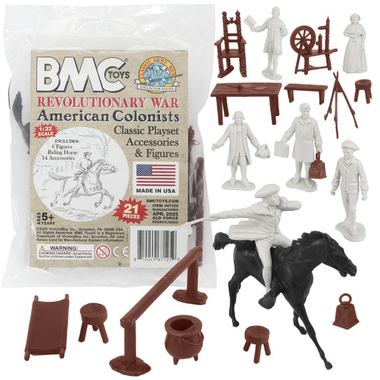 BMC Toys Classic Marx Colonial Characters Soft-White Color Playset Main Image