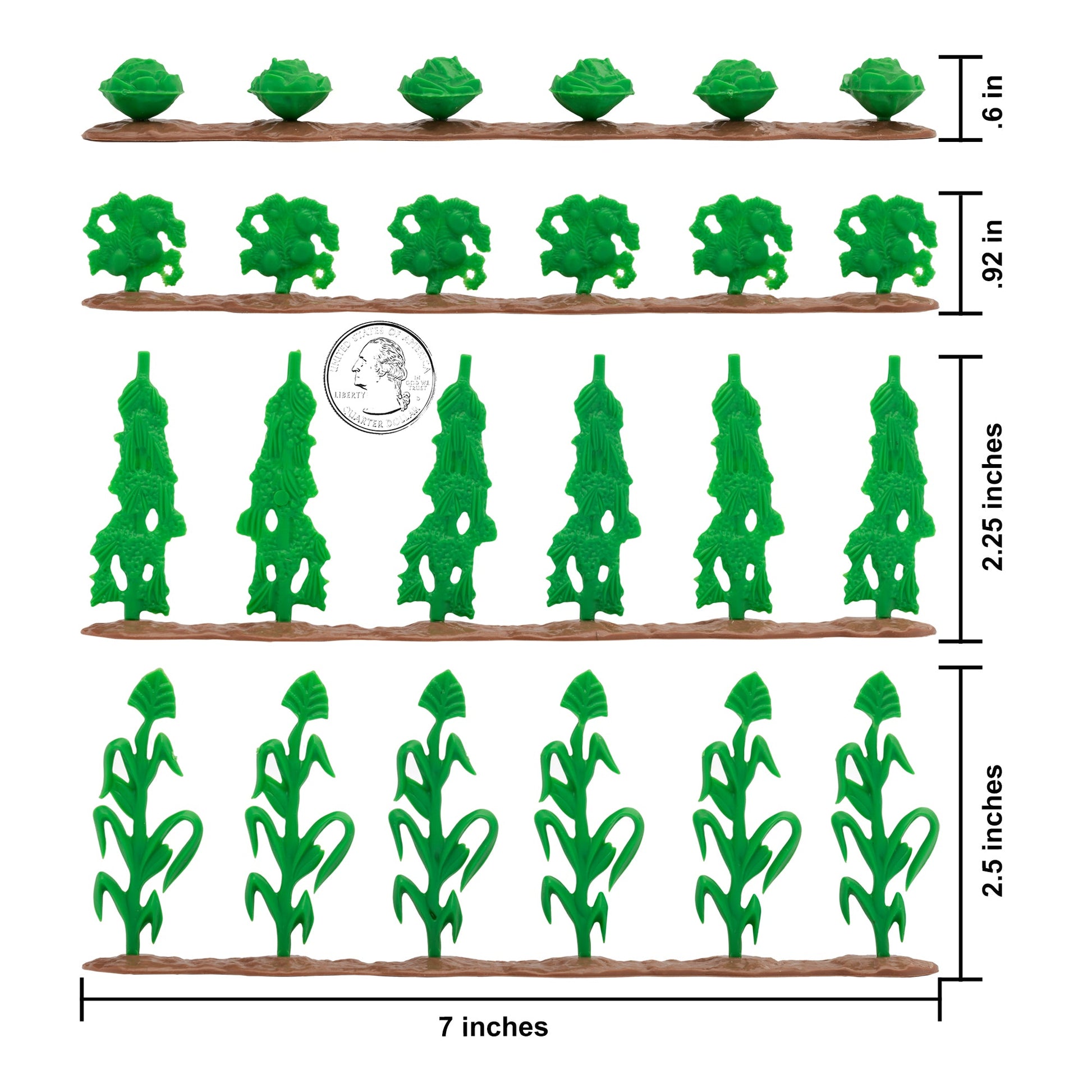 BMC Classic Marx Farm Field Corn and Vegetable Crop Rows Scale