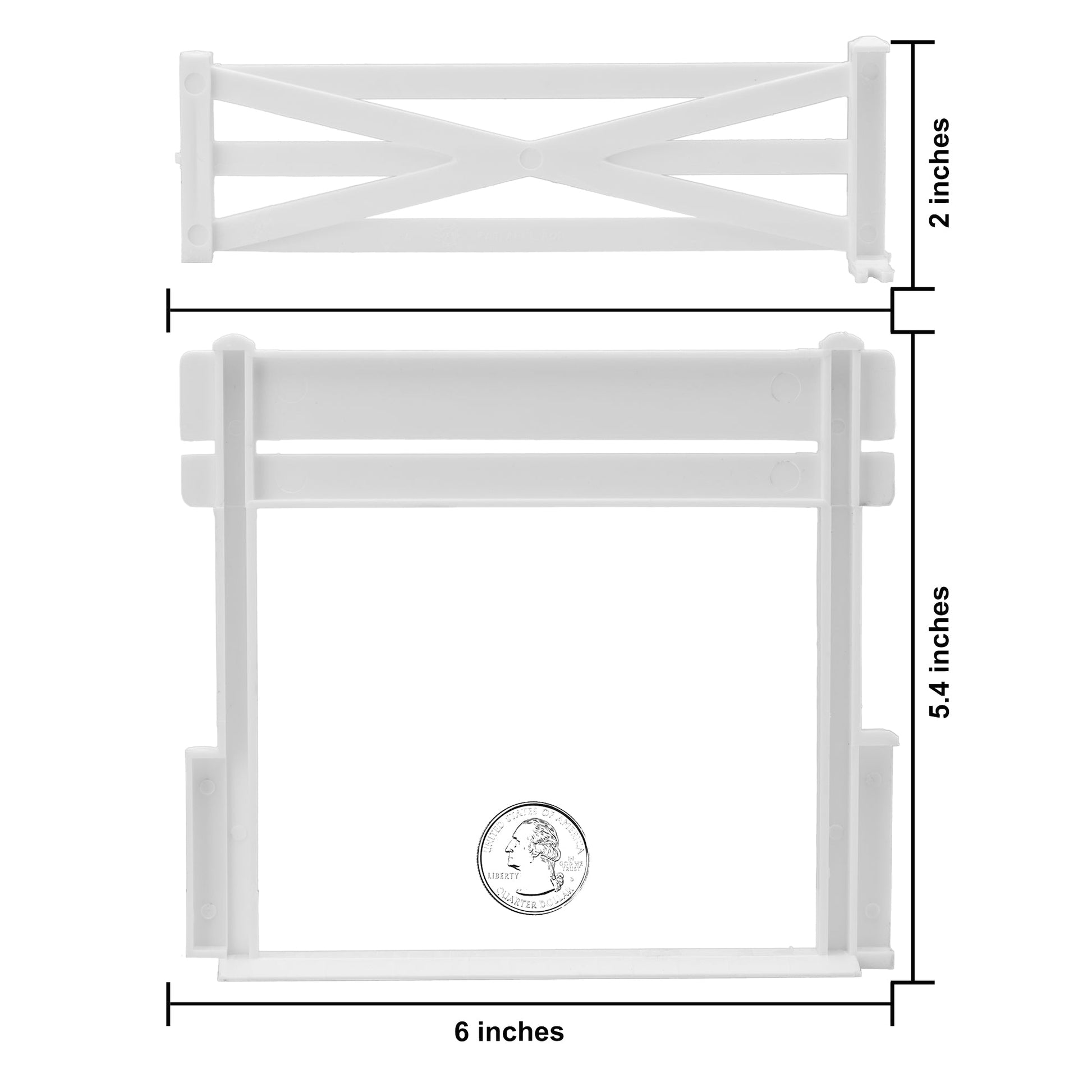 BMC Toys Classic Marx Fence Ranch White Color Scale Back