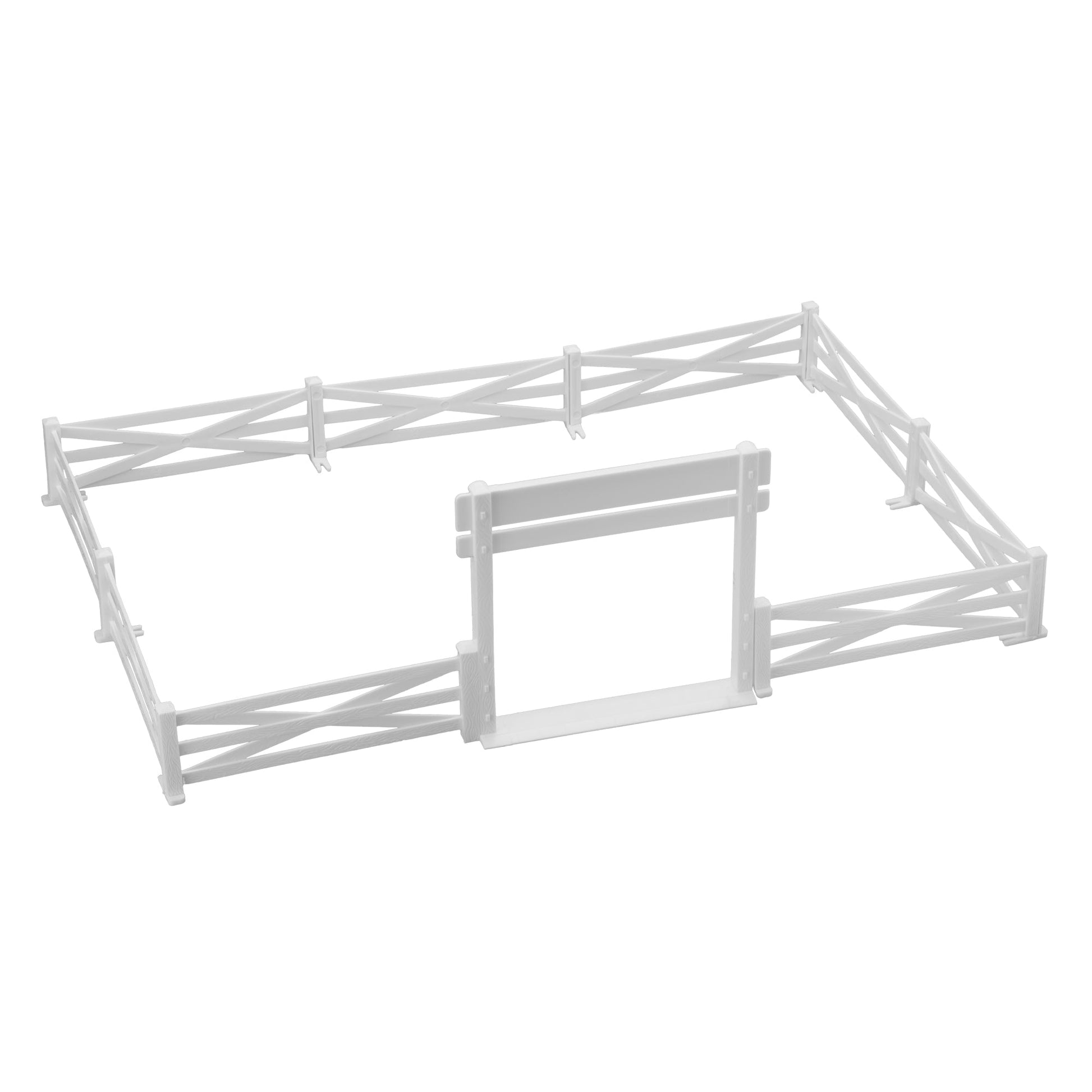 BMC Toys Classic Marx Fence Ranch White Vignette