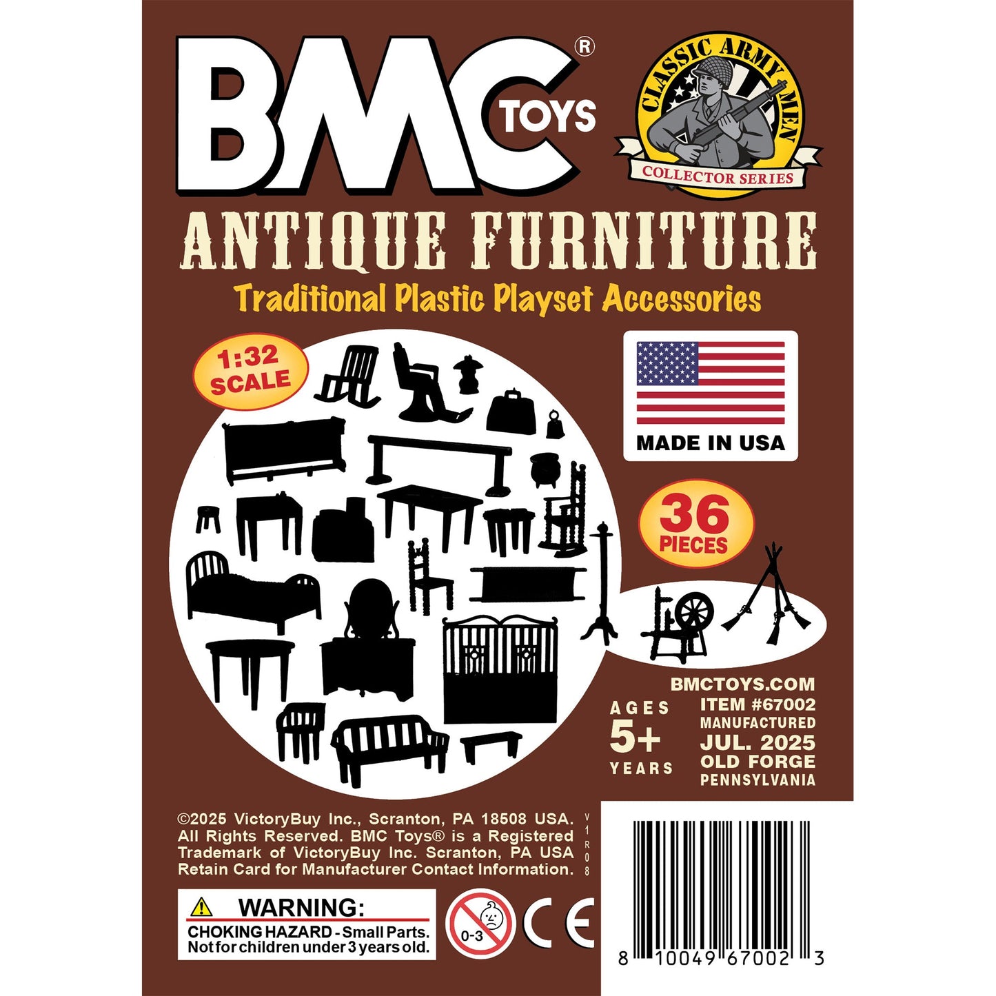 BMC Toys Classic Marx Furniture Traditional Insert Card Art