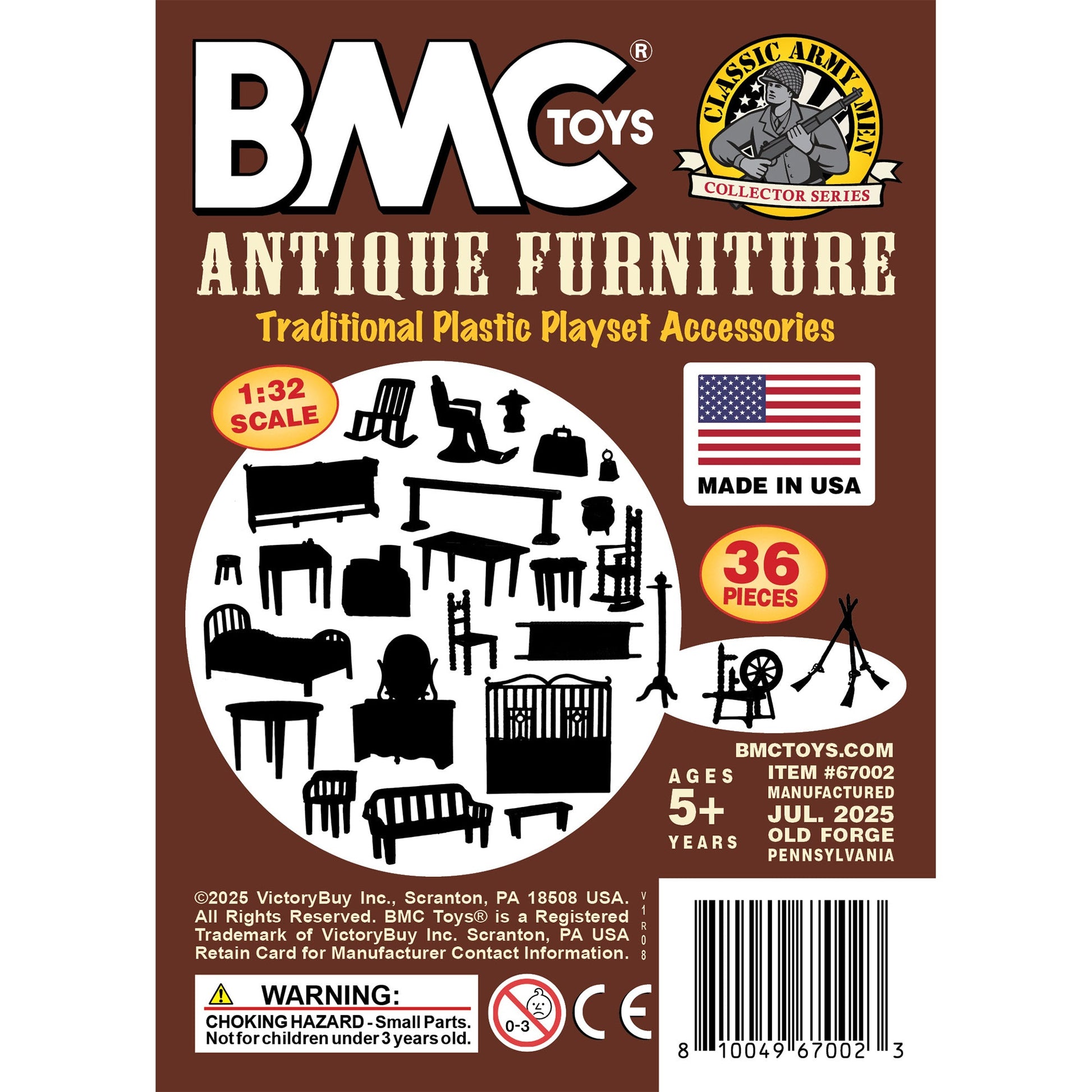 BMC Toys Classic Marx Furniture Traditional Insert Card Art