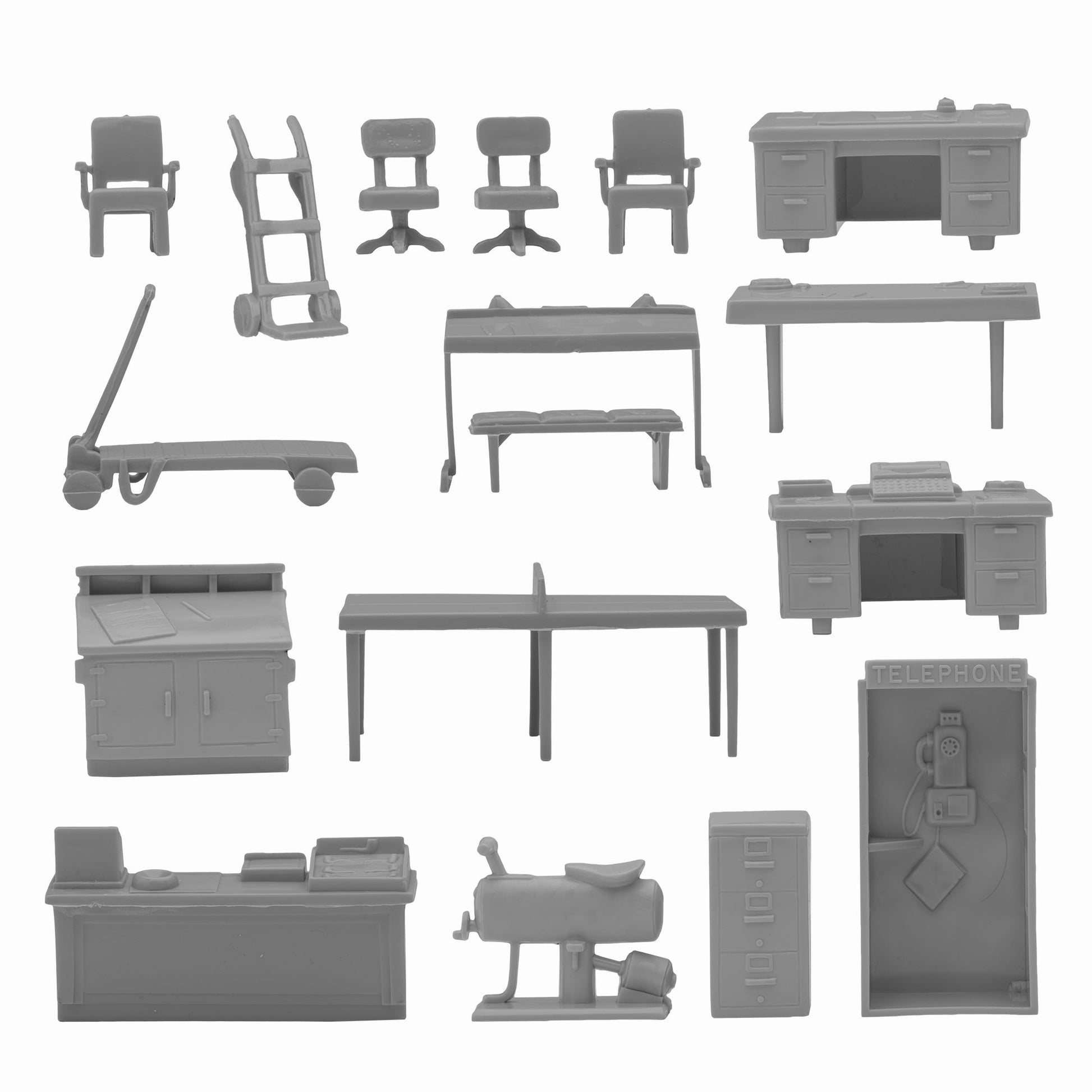 BMC Toys Classic Marx Furniture Modern Skyscraper Gray Color