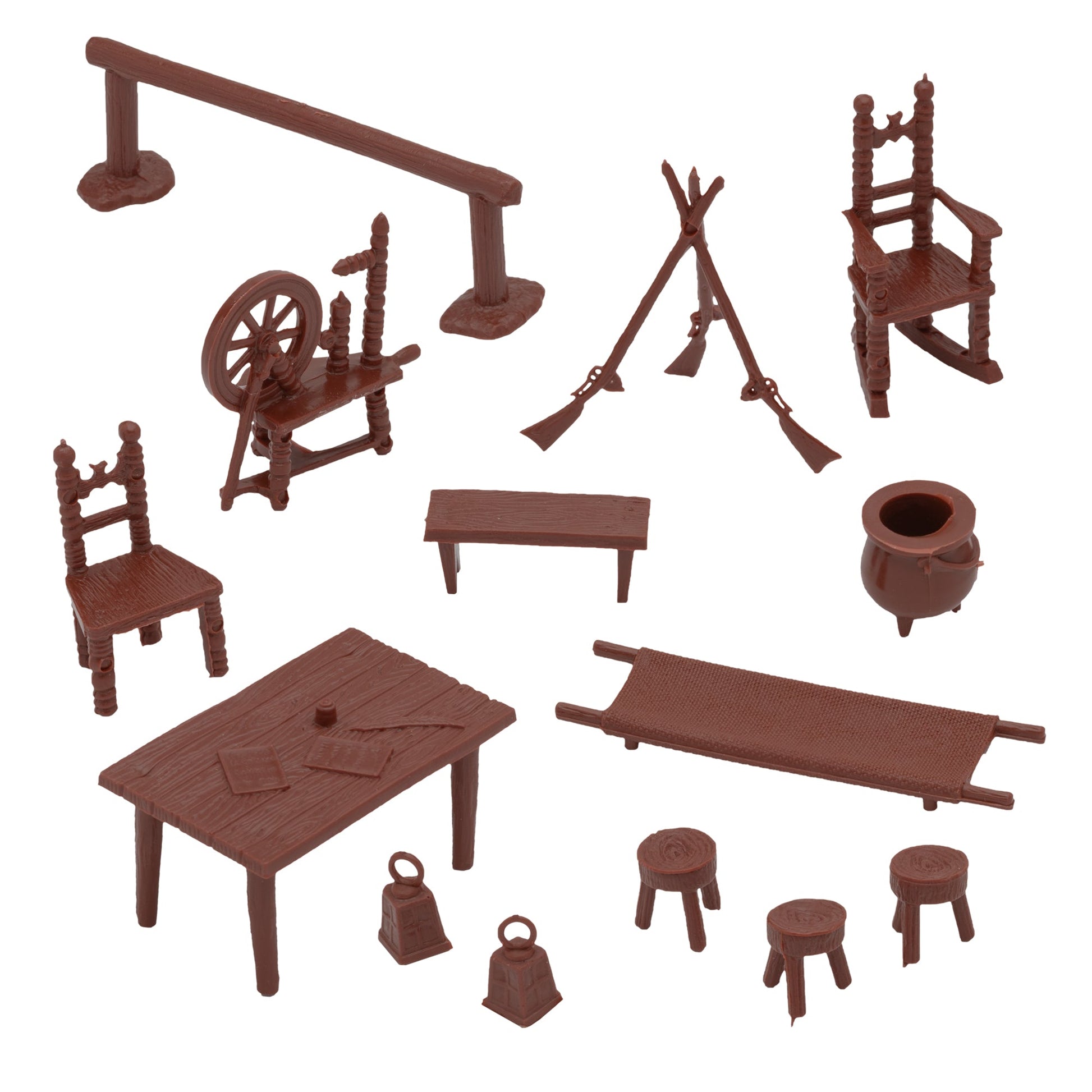 BMC Toys Classic Marx Furniture Traditional Colonial Vignette