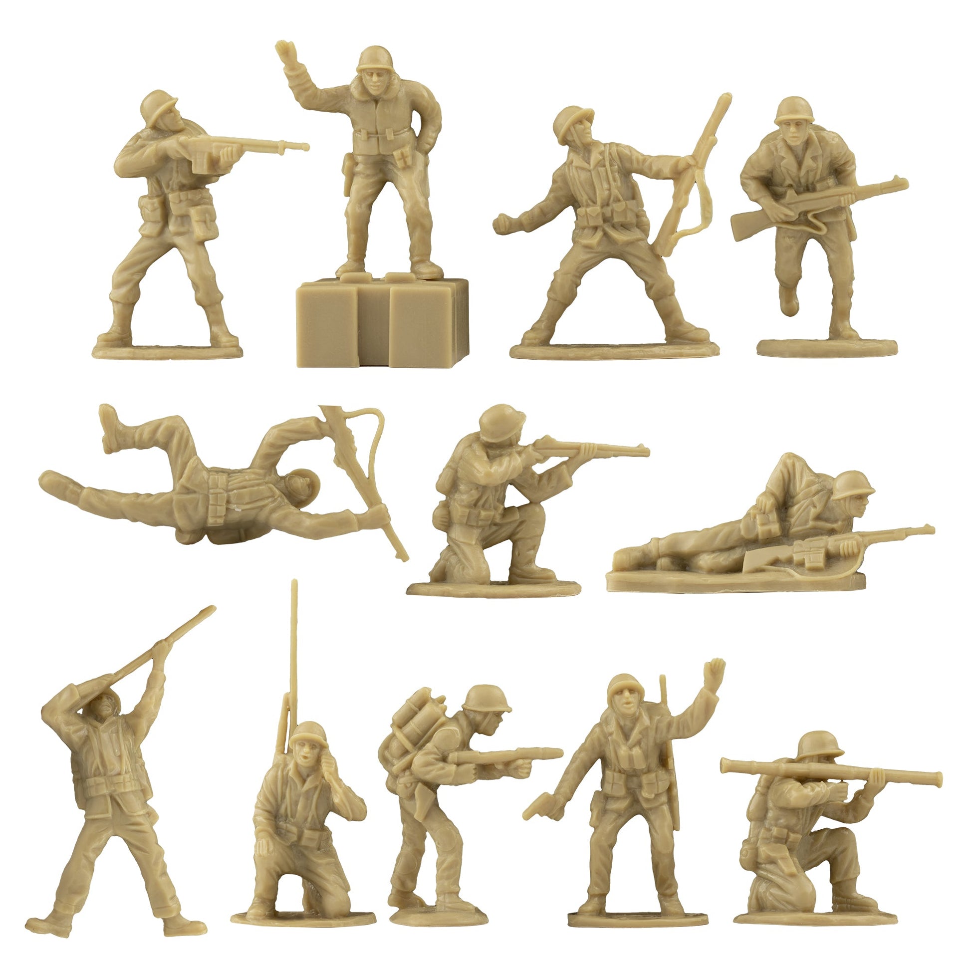 BMC Toys Iwo Jima Marines Tan Close Up