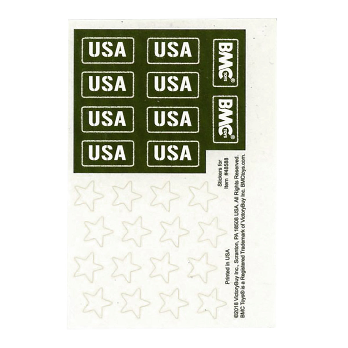 BMC Toys Classic Marx Landing Craft Blue Gray Sticker