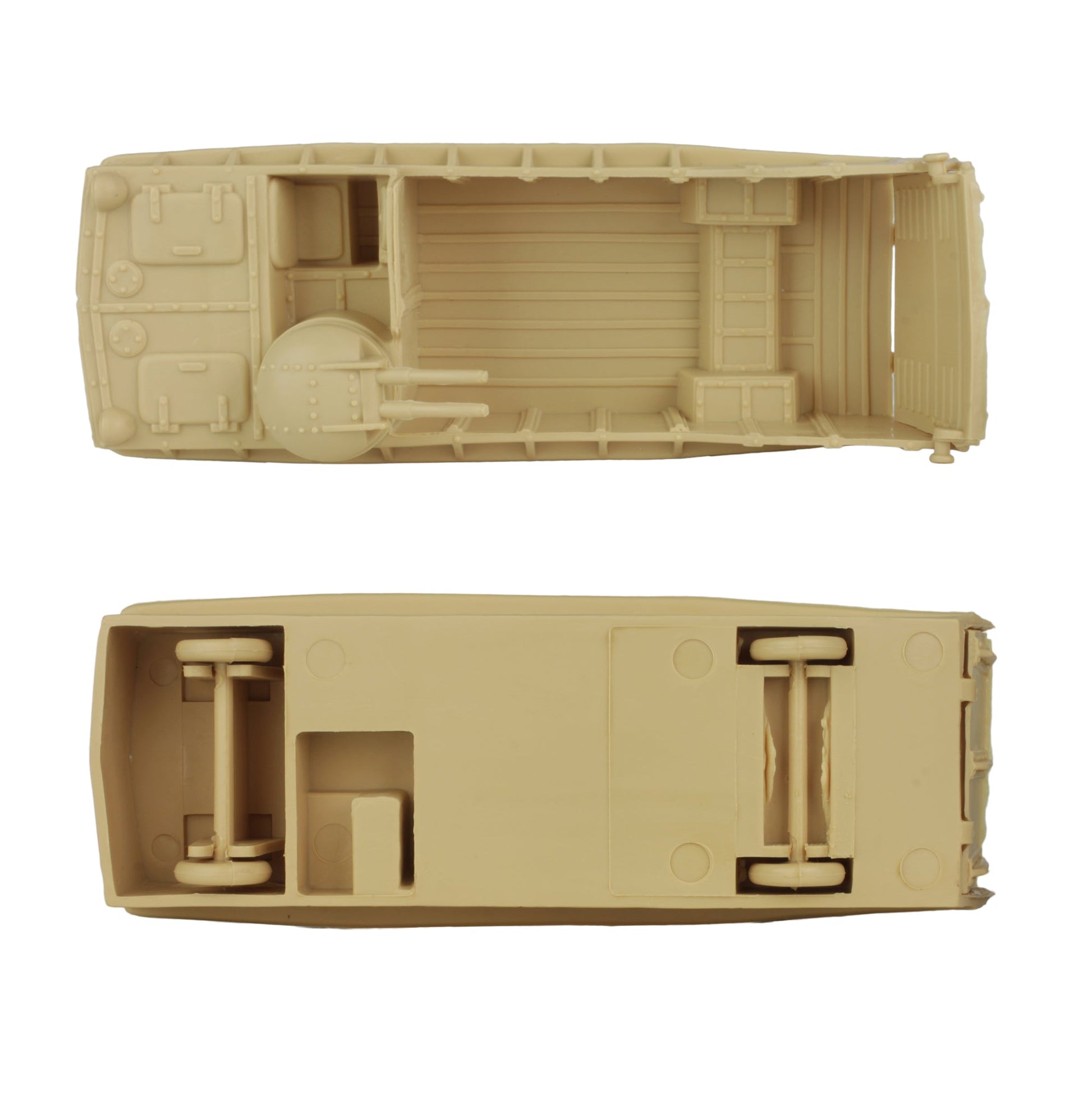 BMC Toys Classic Marx Landing Craft Tan Top Bottom