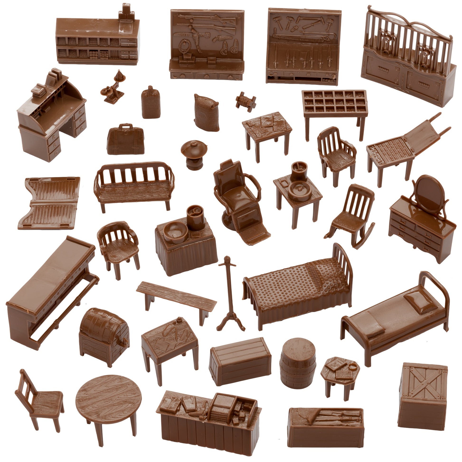 BMC Toys Classic Marx Old West Town Furniture Vignette