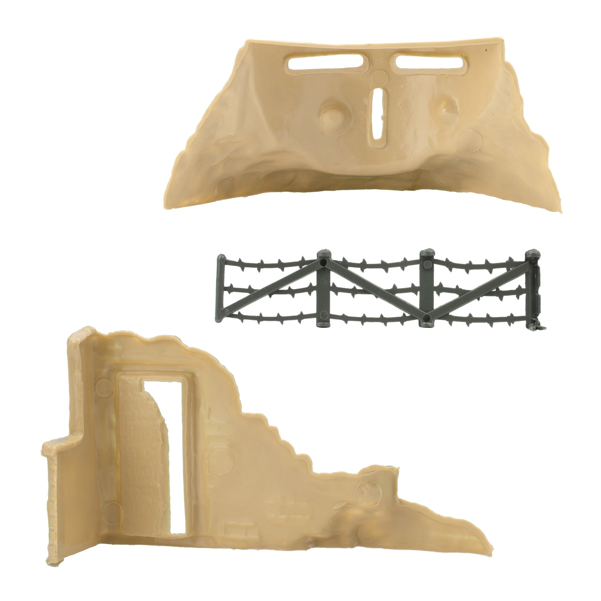 BMC Toys Classic Marx WW2 Axis Ambush Tan Back