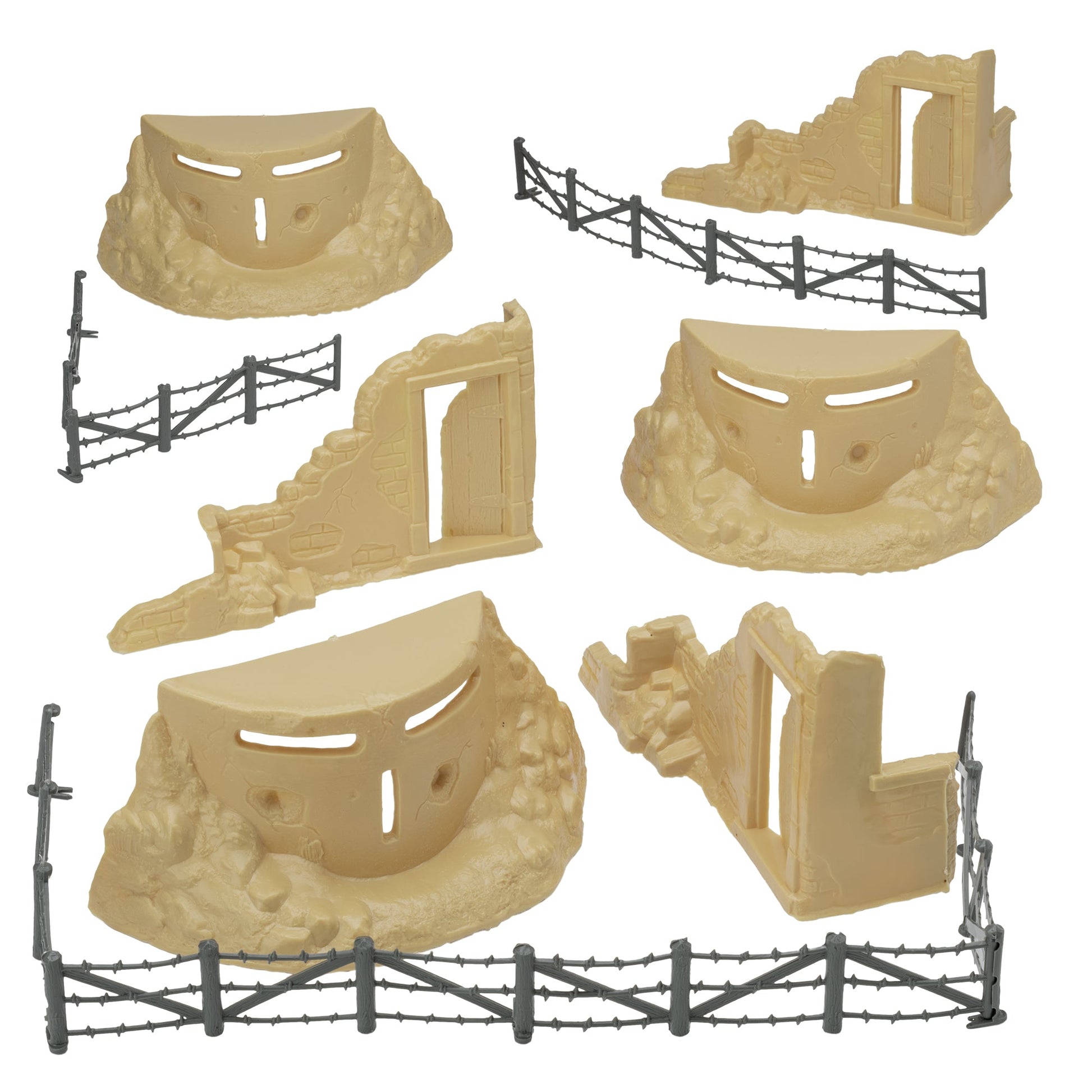 BMC Toys Classic Marx WW2 Axis Ambush Tan Vignette