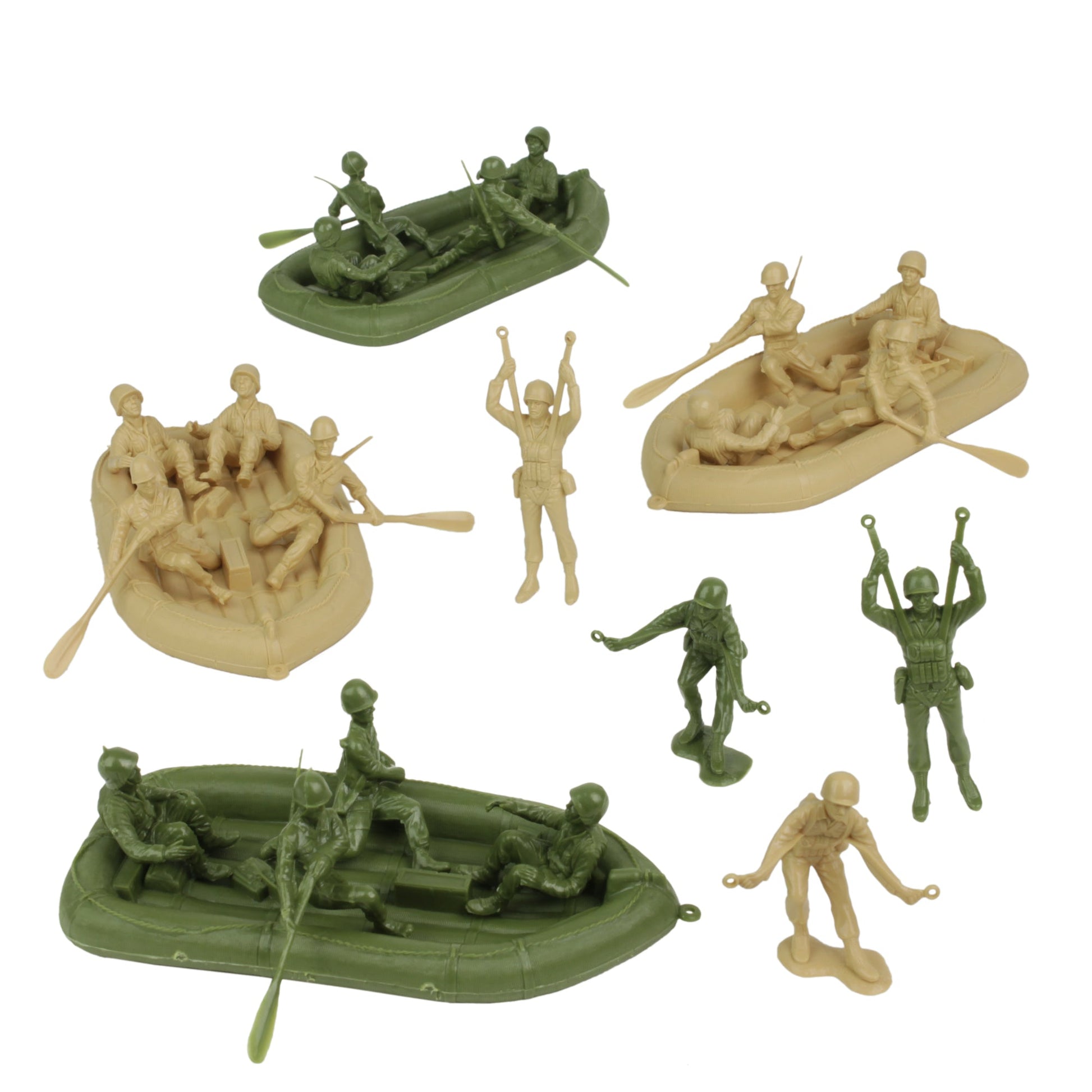 BMC Toys Classic Marx WW2 Beach Assault OD Green Tan Vignette
