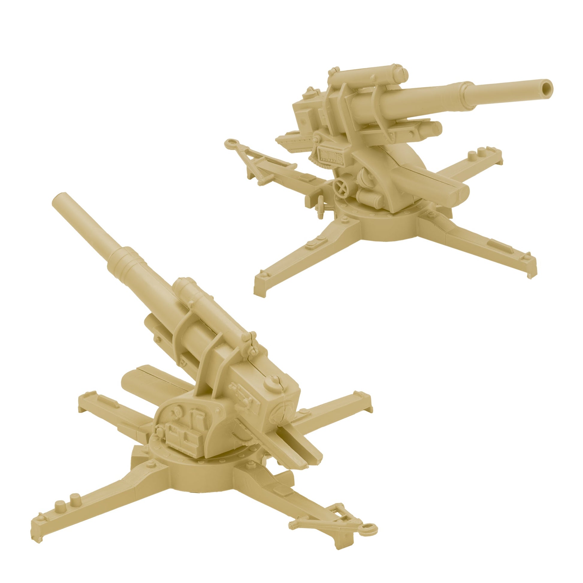 BMC Toys Classic Marx WW2 German Artillery Tan Vignette