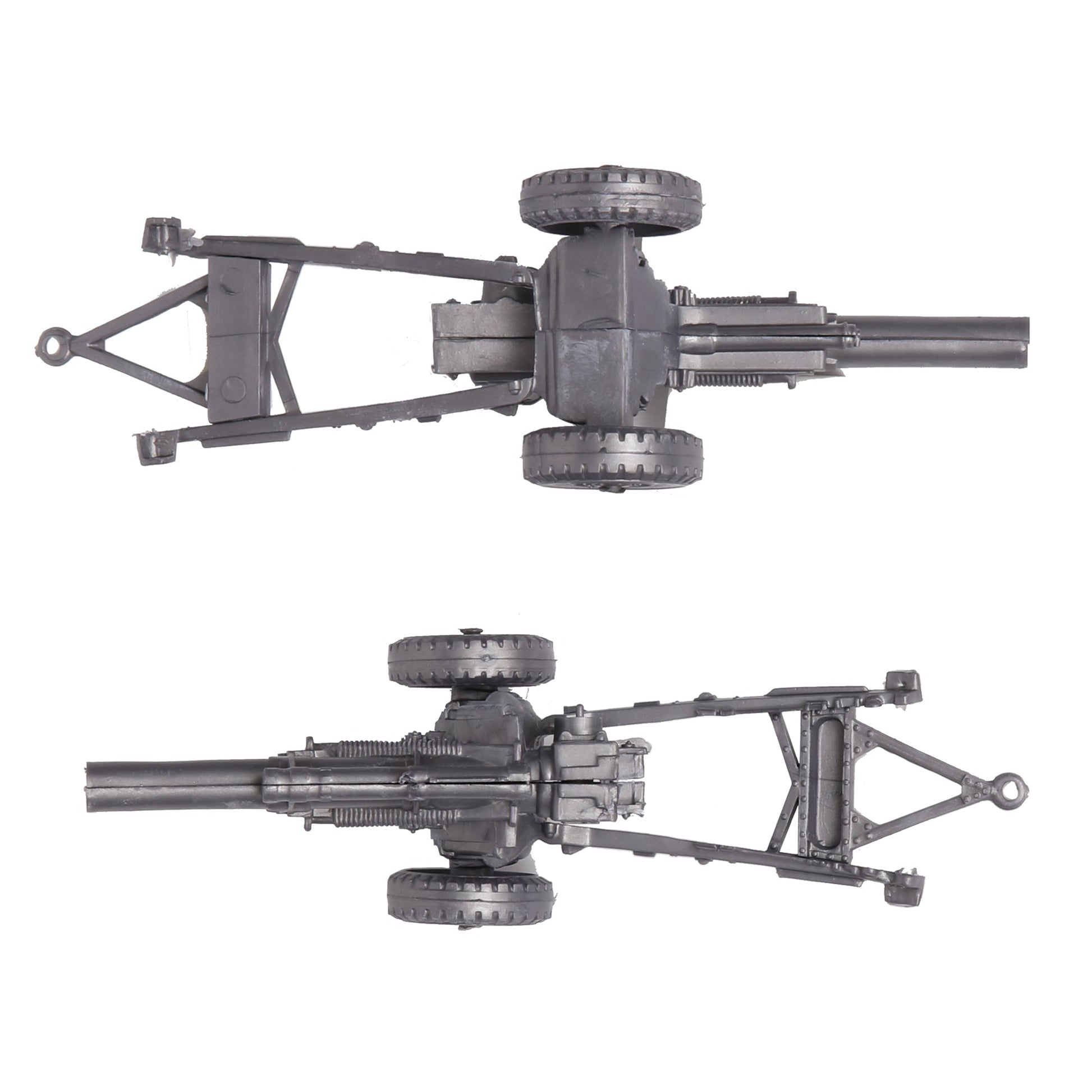 BMC Toys Classic Marx WW2 Howitzer Silver-Gray Top and Bottom