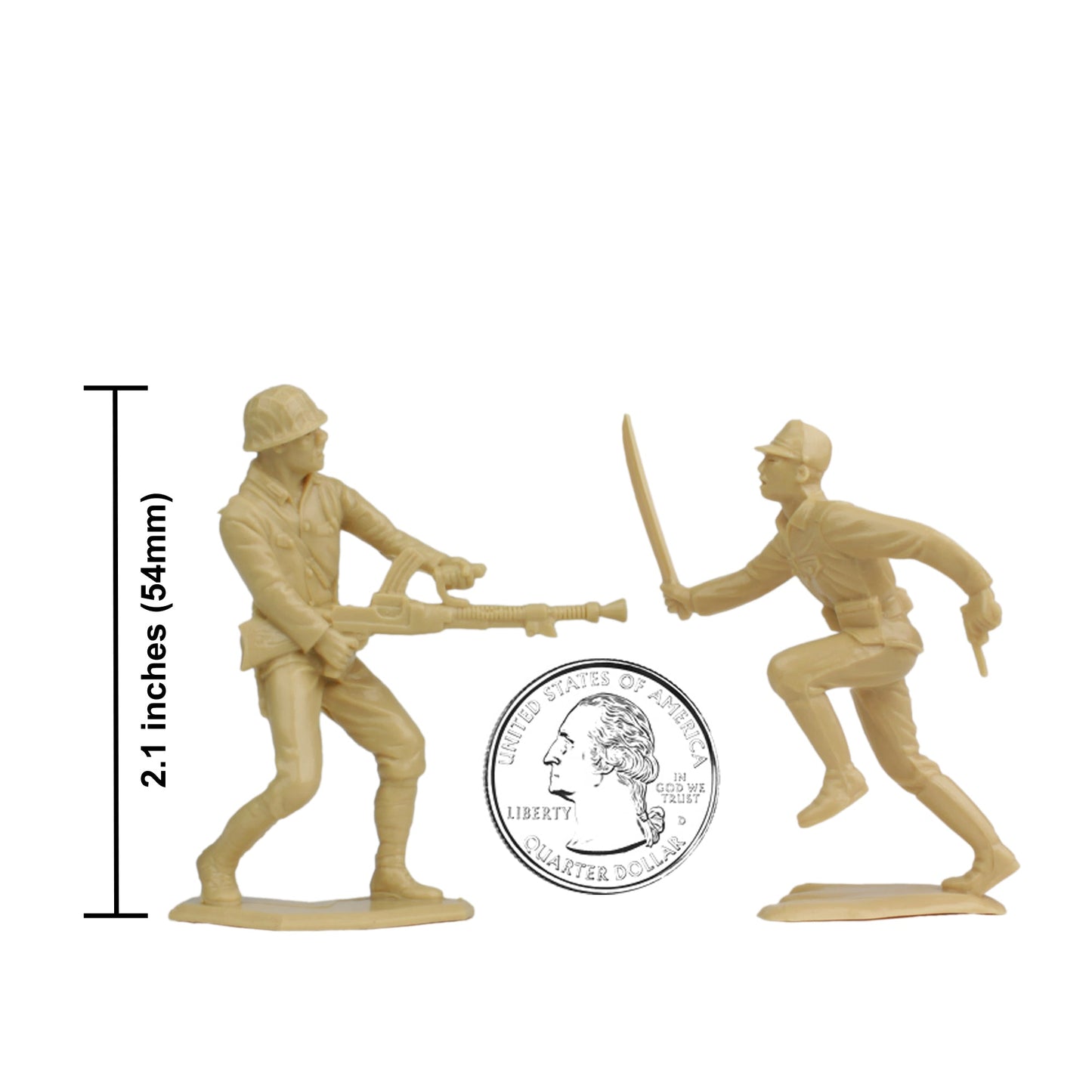 BMC Toys Classic Marx WW2 Japanese Tan Close Up