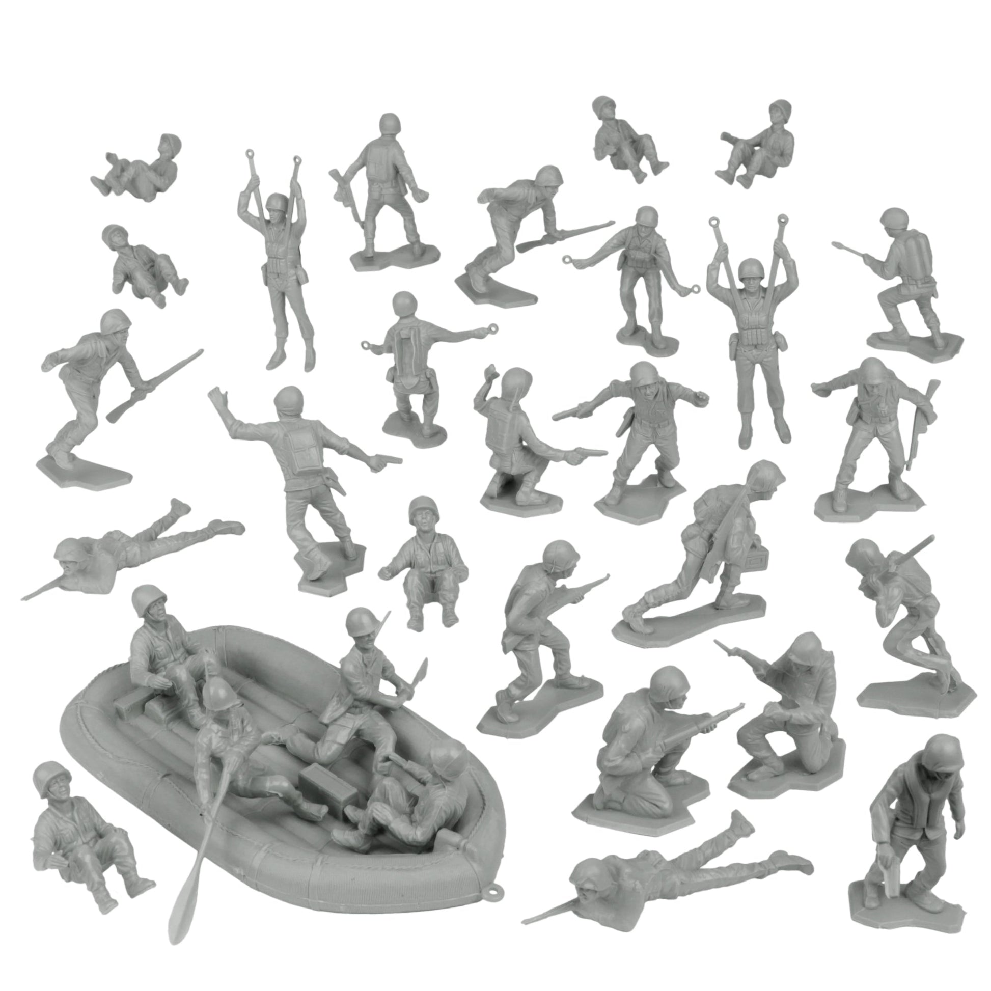 BMC Toys Classic Marx WW2 Soldiers Gray Vignette