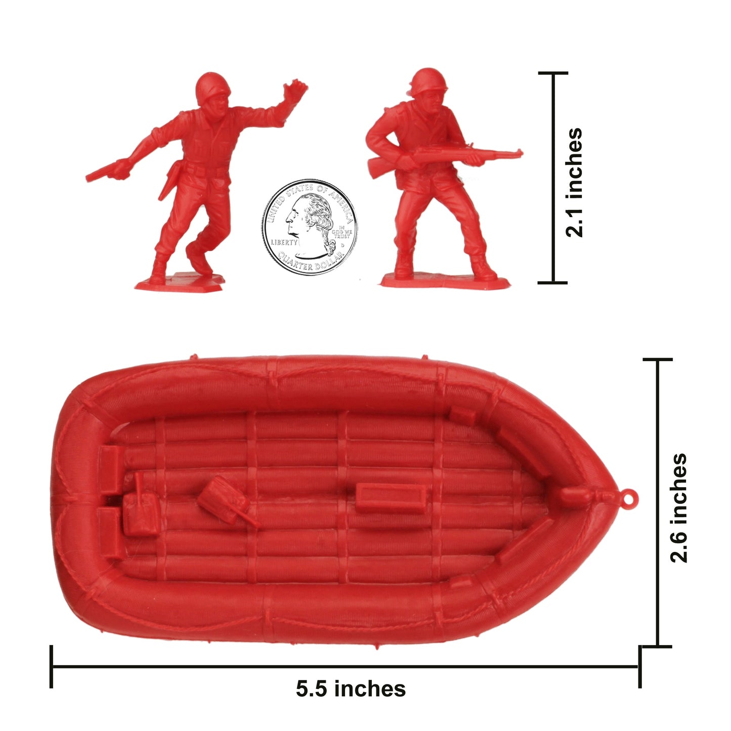 BMC Toys Classic Marx WW2 Soldiers Red Scale