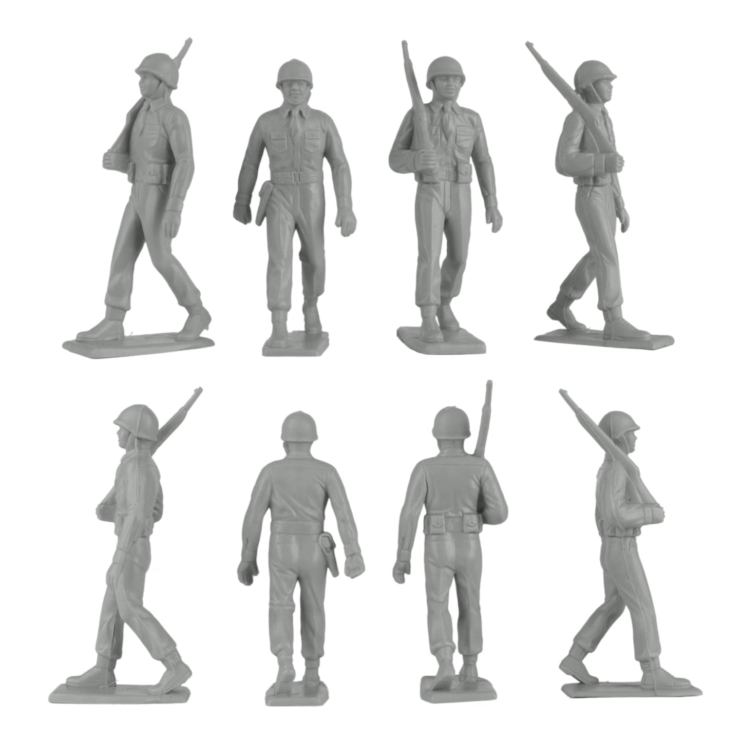 BMC Toys Classic Marx WW2 Us Marching Gray Close Up