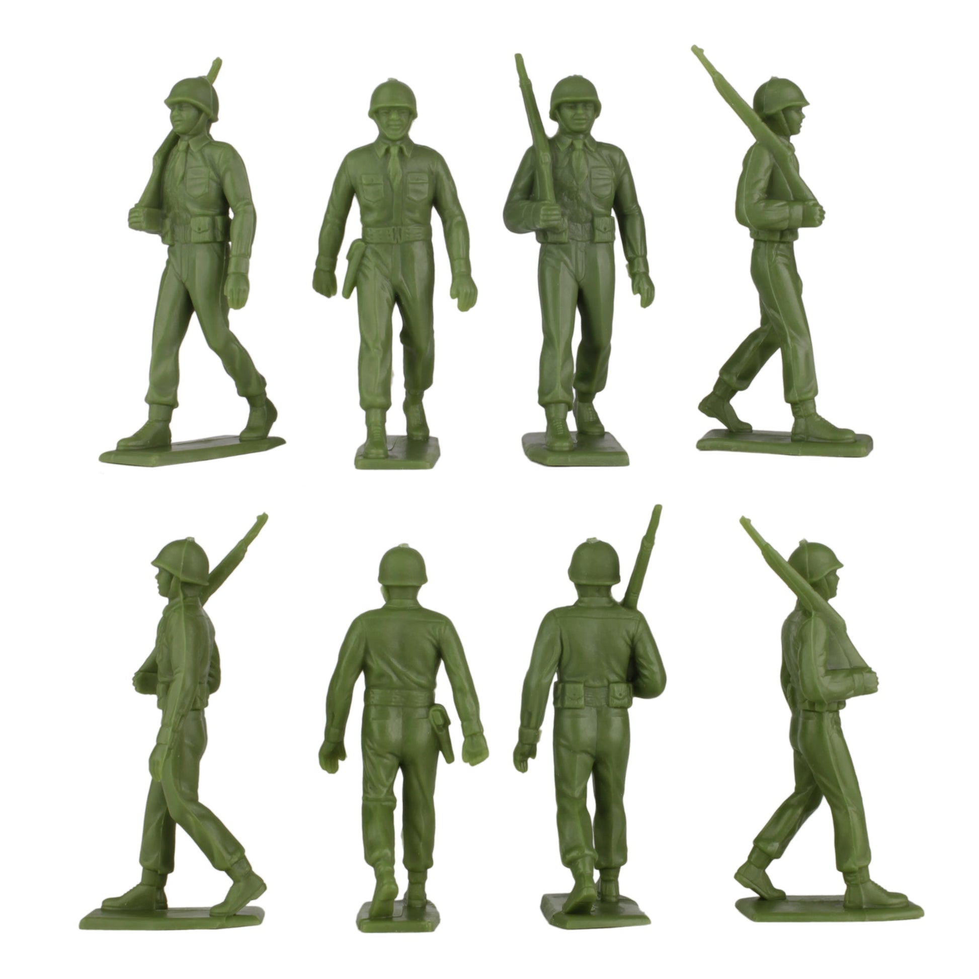 BMC Toys Classic Marx WW2 Us Marching OD Green Close Up