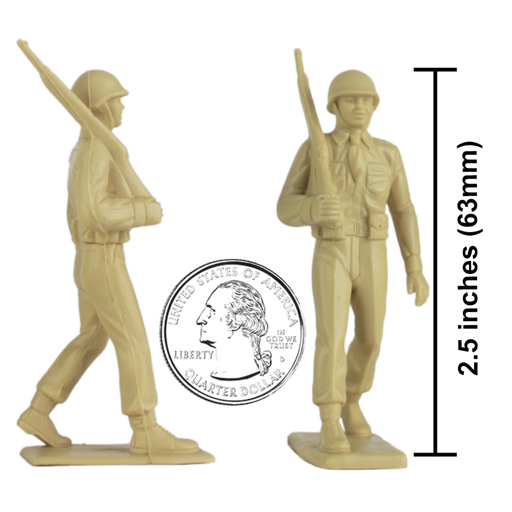 BMC Toys Classic Marx WW2 Us Marching Tan Scale
