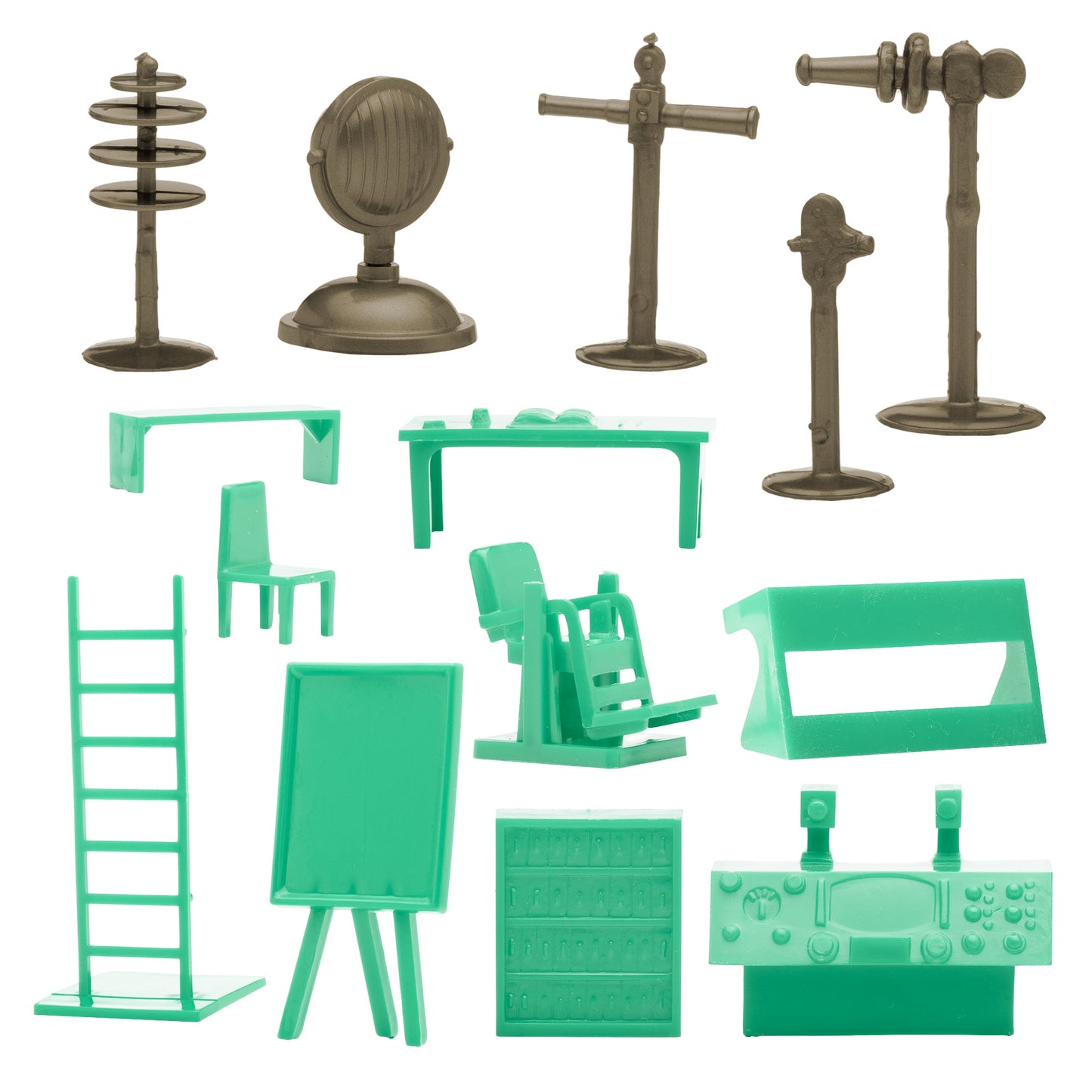 BMC Toys Classic Louis Marx and Co Mad Scientist Lab Accessories Close Up