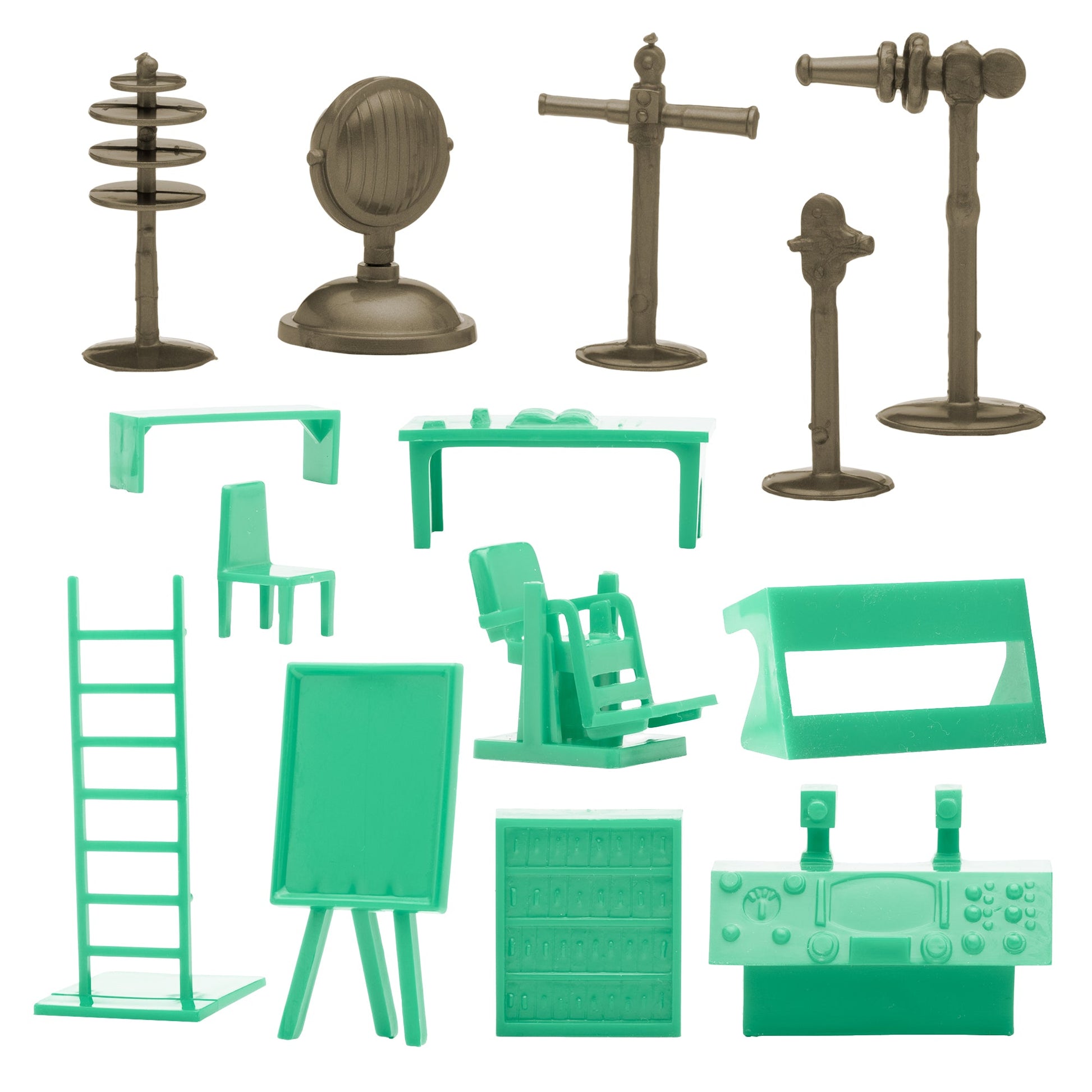 BMC Toys Classic Louis Marx and Co Mad Scientist Lab Accessories Close Up