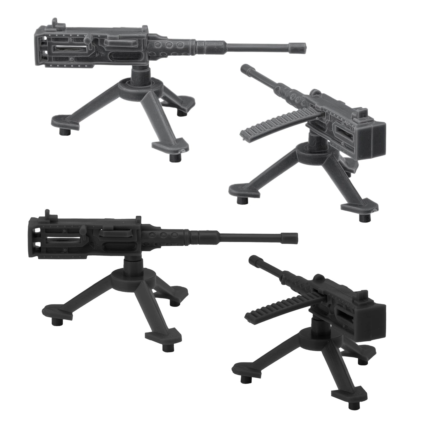 BMC Toys Classic Mpc Army MGsBlack and Silver-Gray Close Up