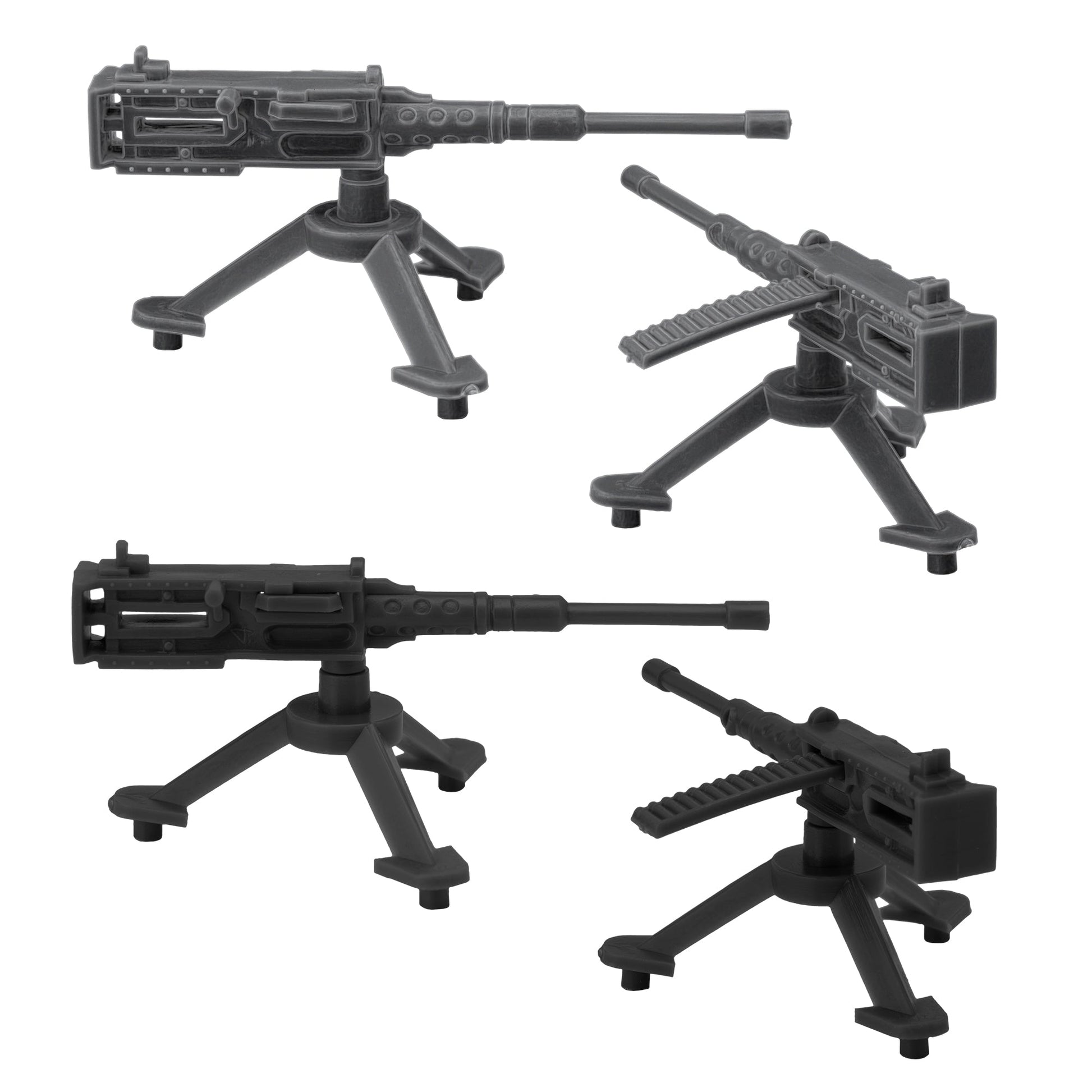 BMC Toys Classic Mpc Army MGsBlack and Silver-Gray Close Up