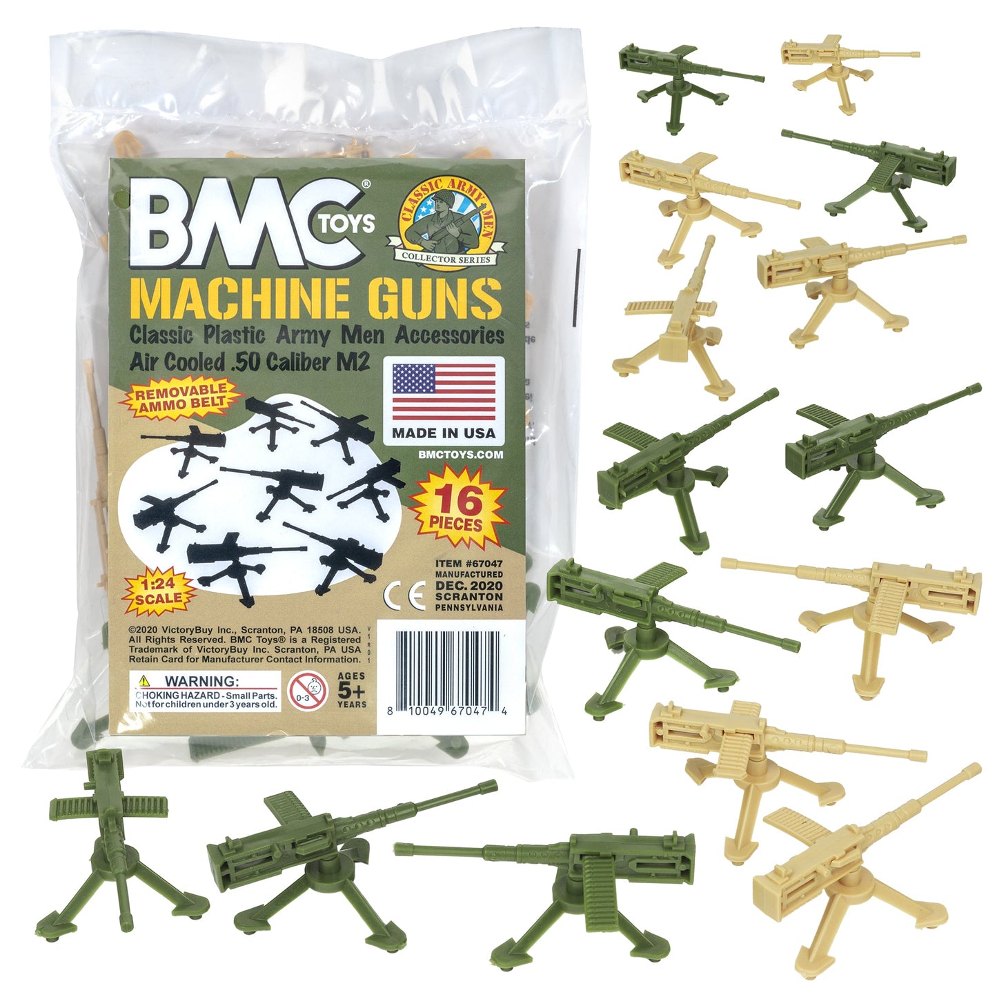 BMC Toys Classic Mpc Army MGs Tan OD Green Main