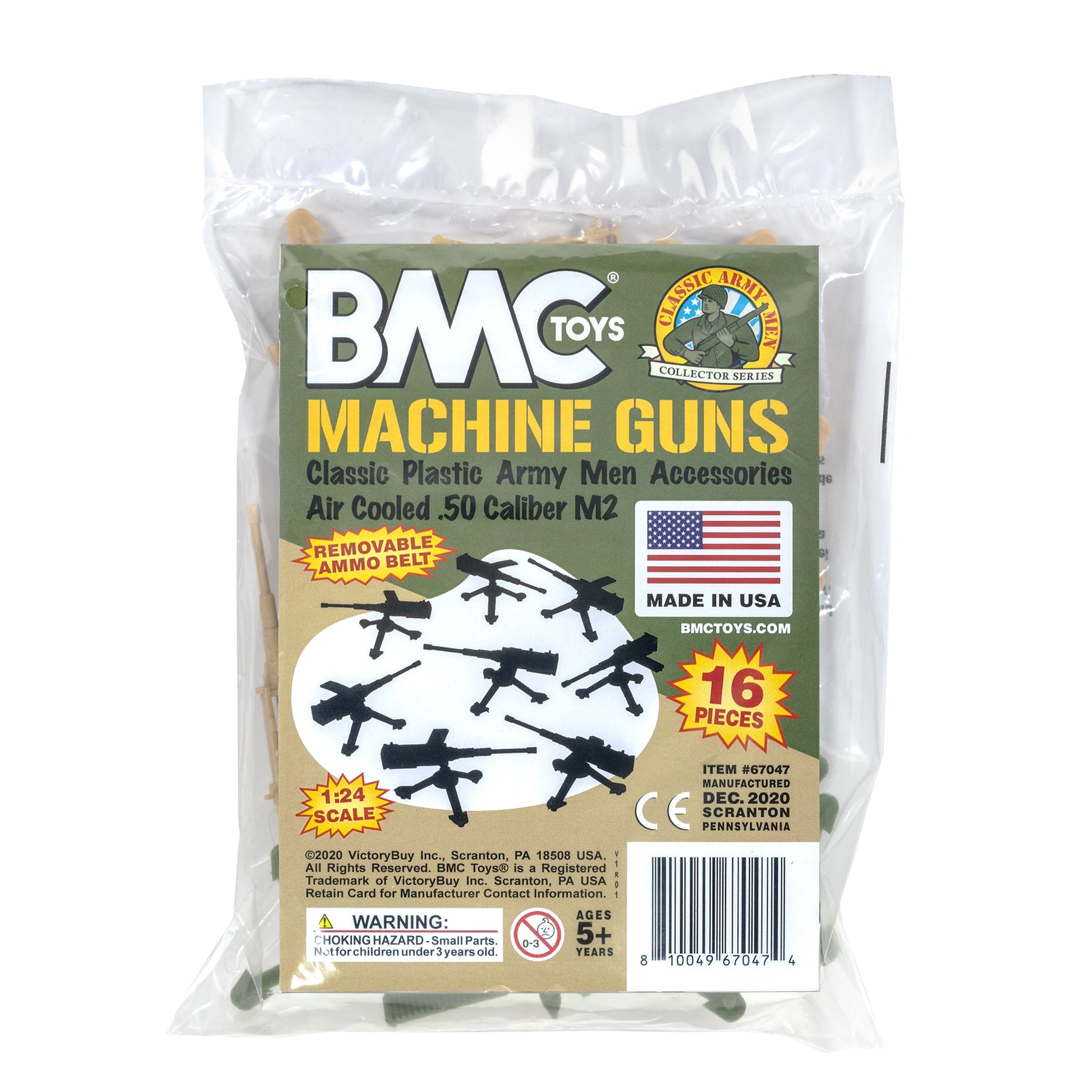 BMC Toys Classic Mpc Army MGs Tan OD Green Package
