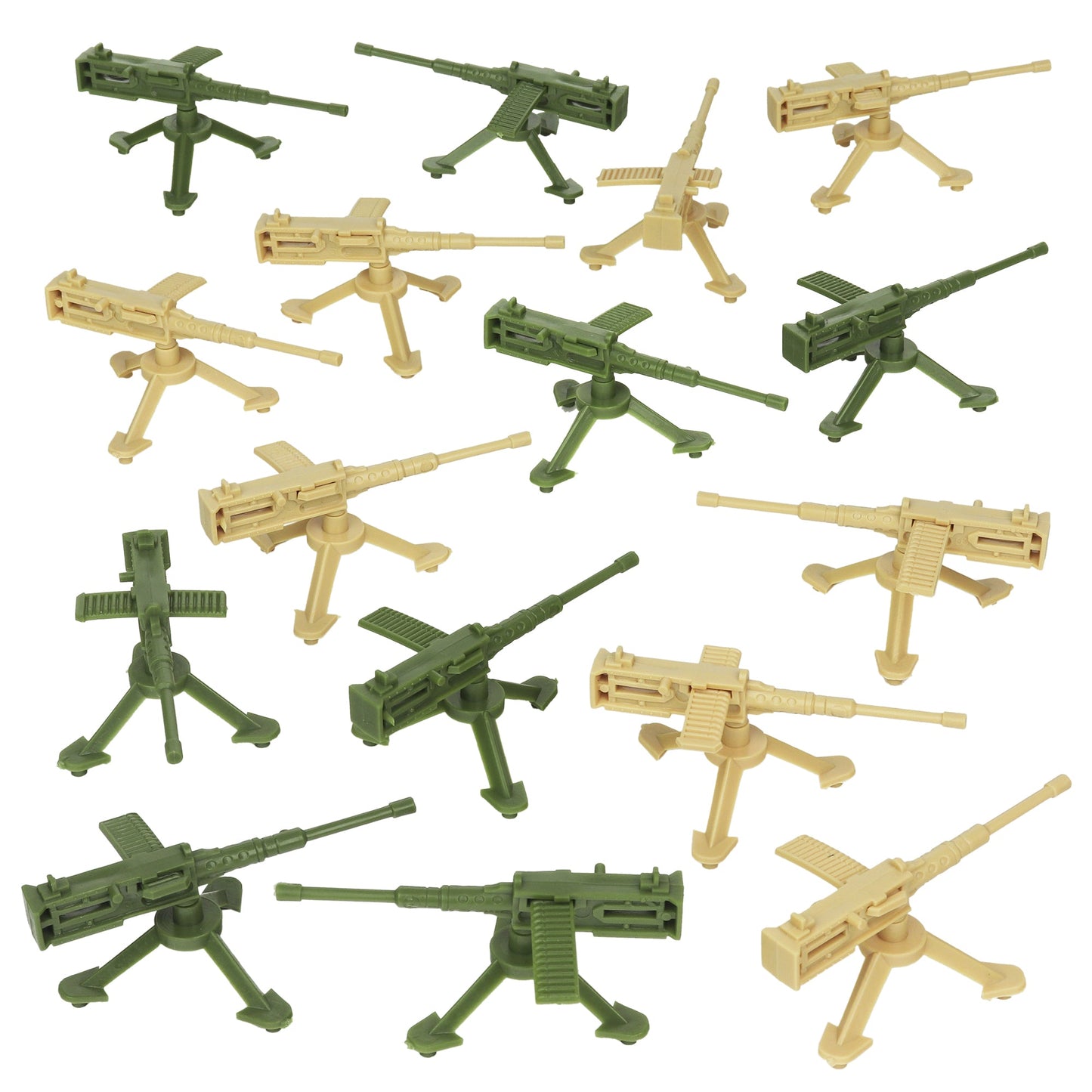 BMC Toys Classic Mpc Army MGs Tan OD Green Vignette