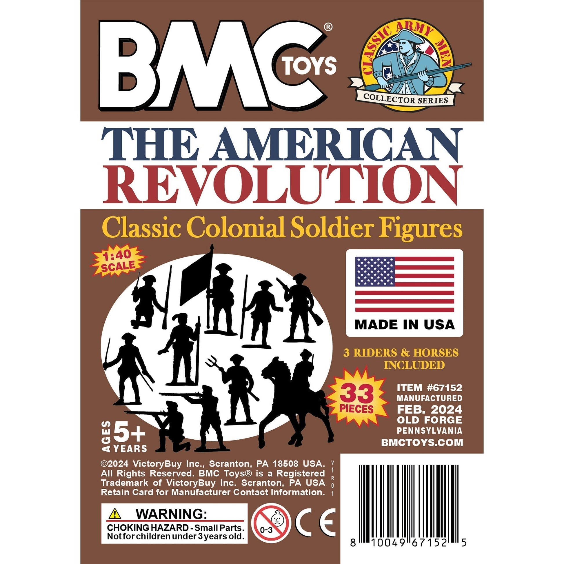 BMC Toys Classic MPC American Revoutionary War Colonial French Soldier Figures Insert Art