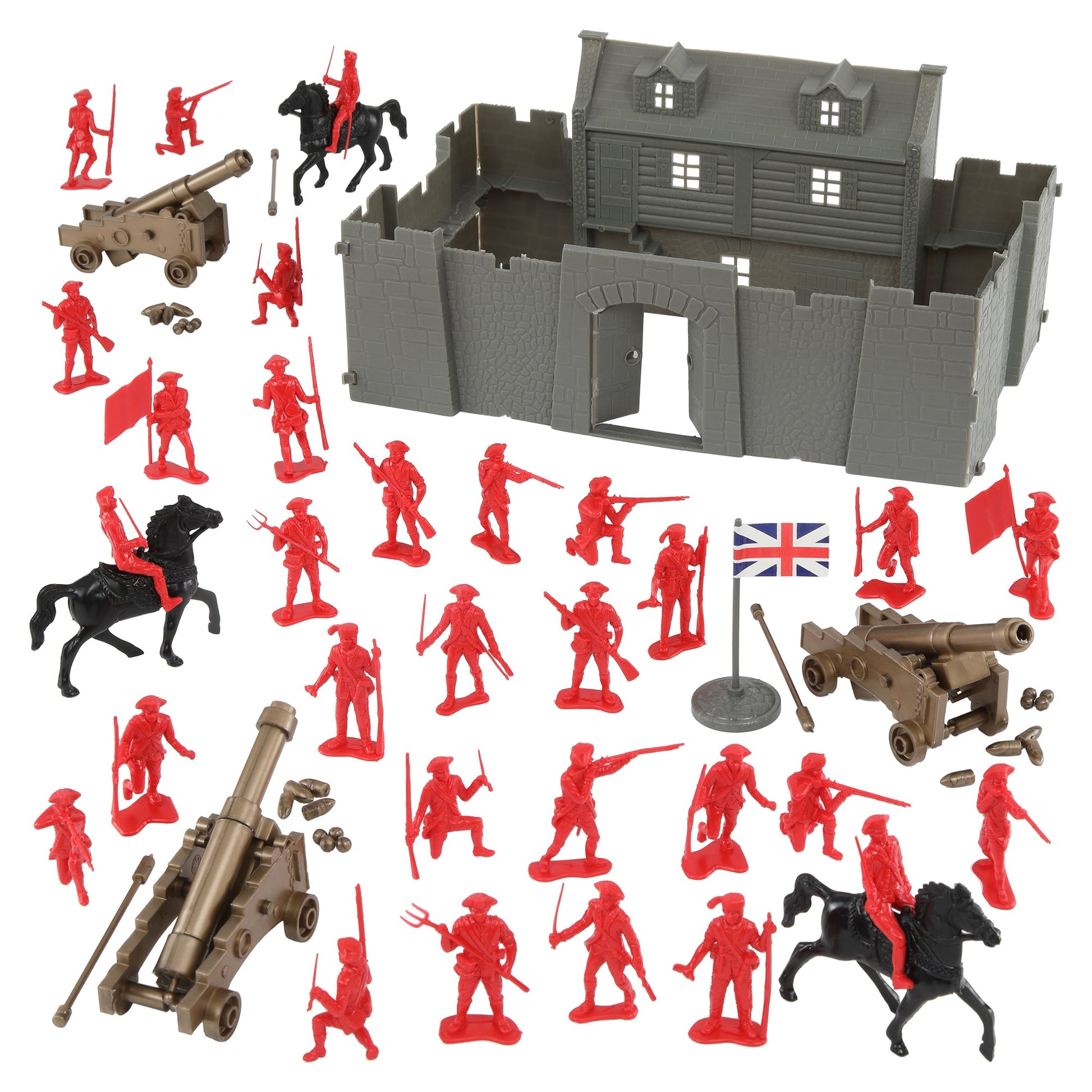 BMC Toys Classic Army Men Collection MPC American Revolutionary War Fort Ticonderoga British Army Vignette