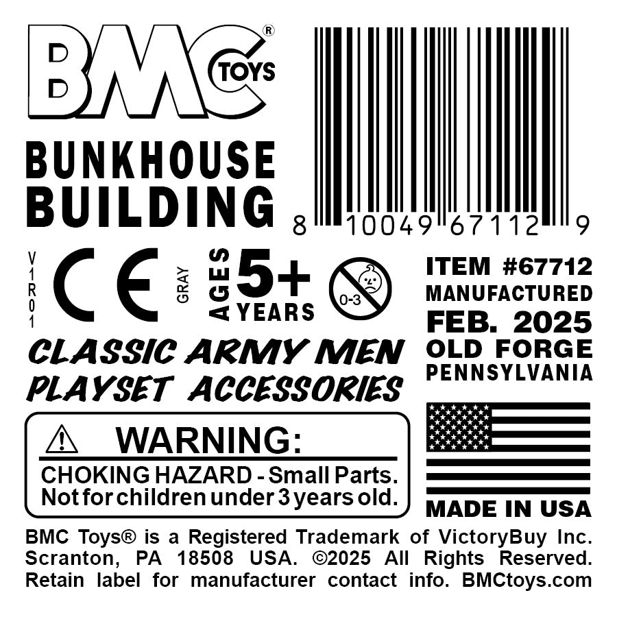 BMC Classic MPC Bunkhouse Cabin Gray Color Label Art