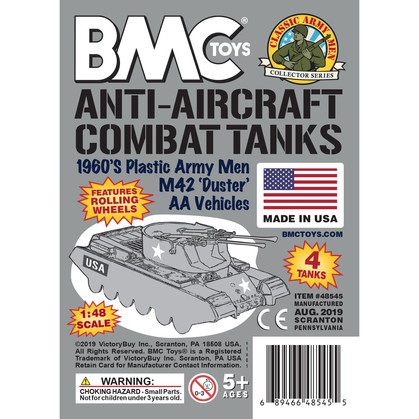 BMC Toys Classic Payton Tanks Gray Insert Art Card