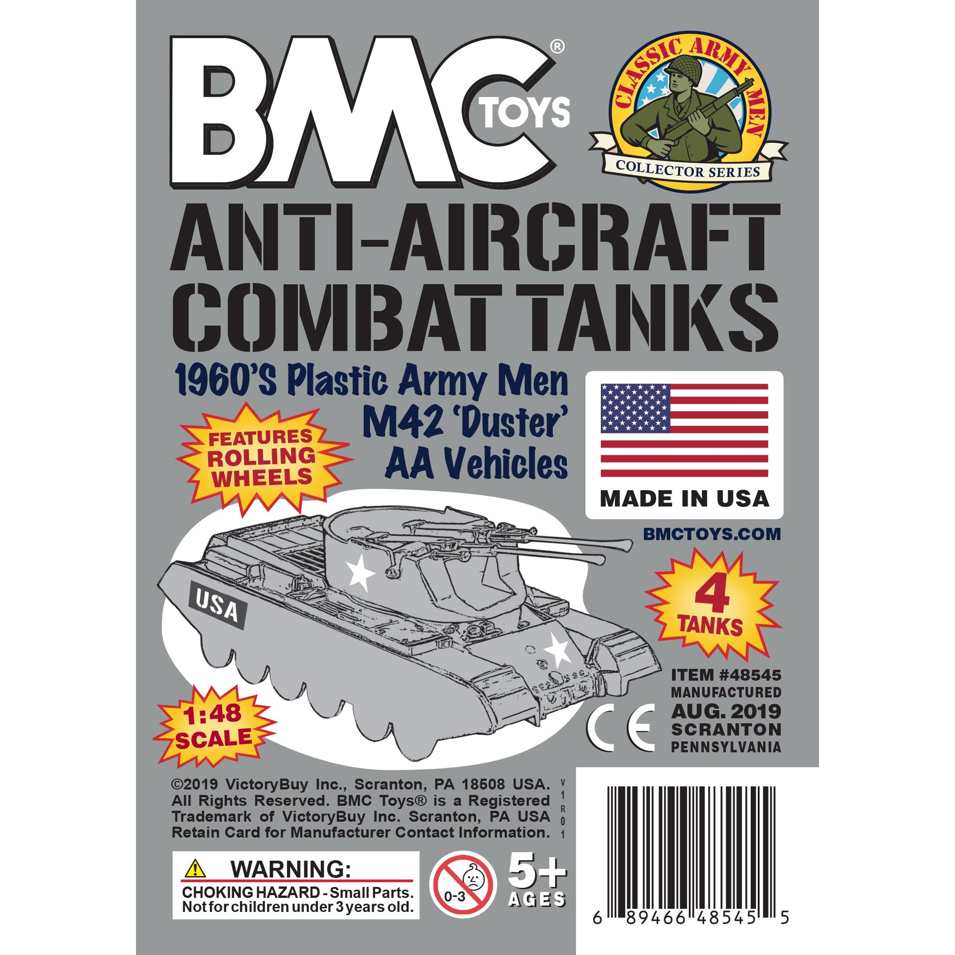 BMC Toys Classic Payton Tanks Gray Insert Art Card