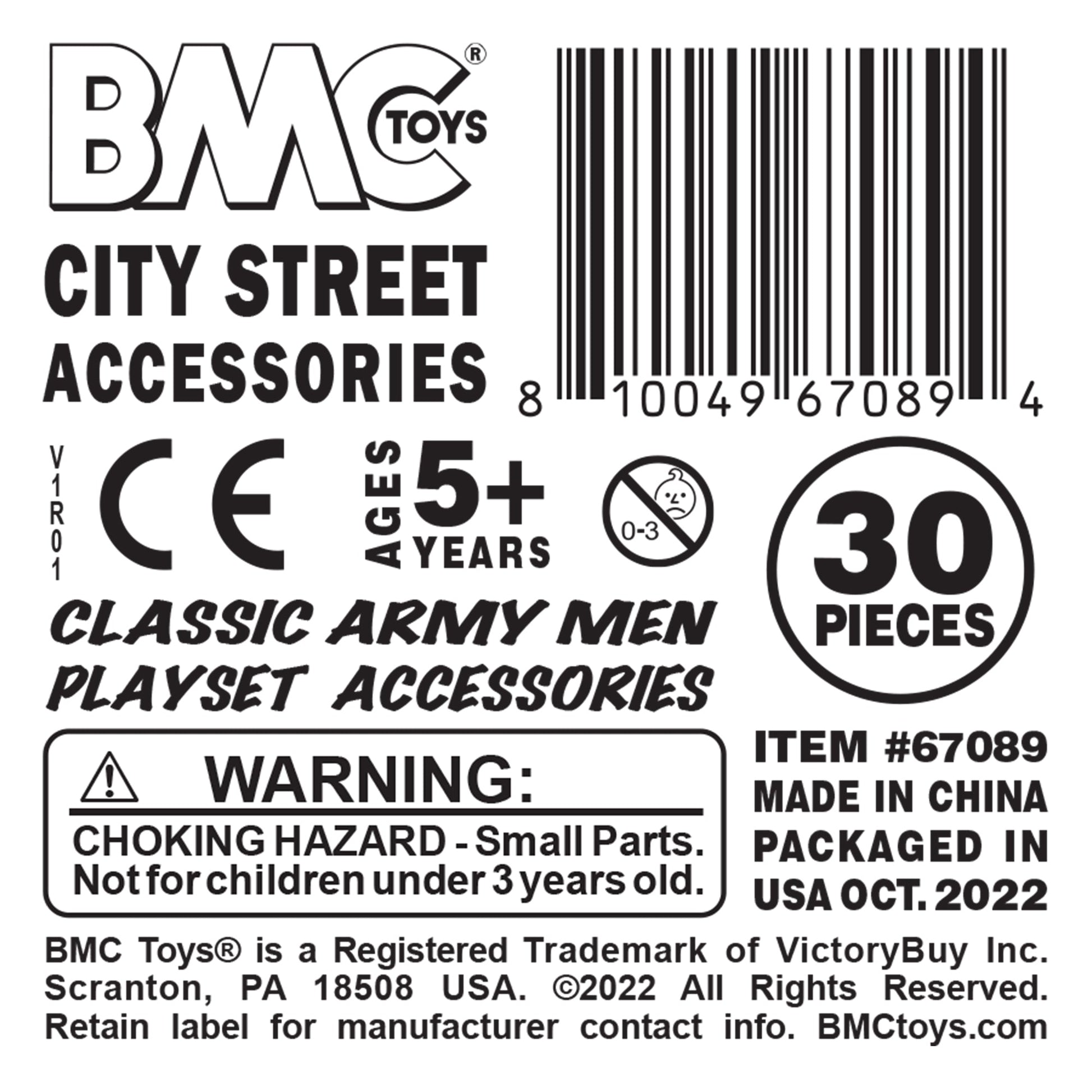 BMC Toys Classic PPC Street Accessories 30 Piece Label Art