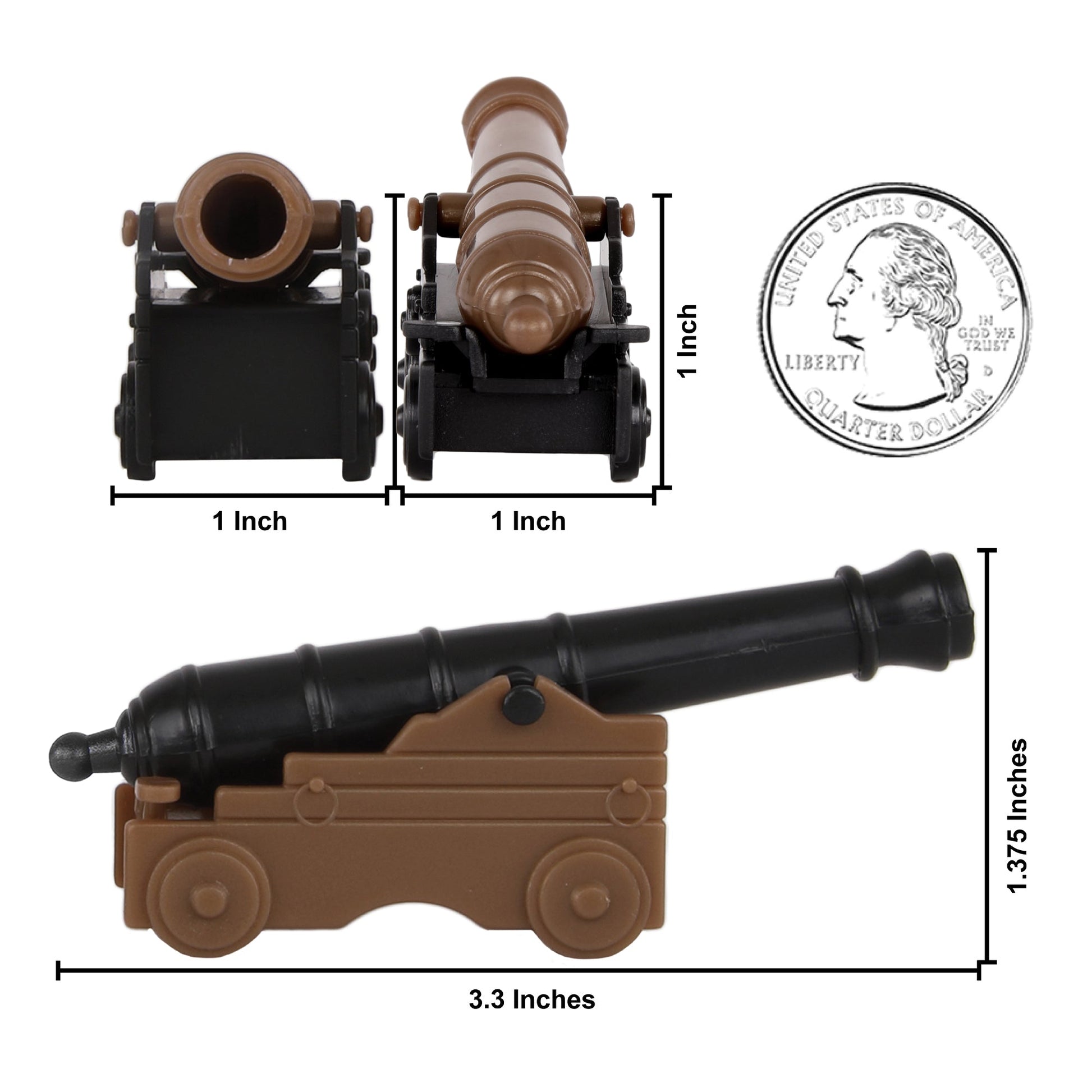 BMC Toys Classic Toy Soldiers Accessory Cannon Naval Playset Accessories Scale
