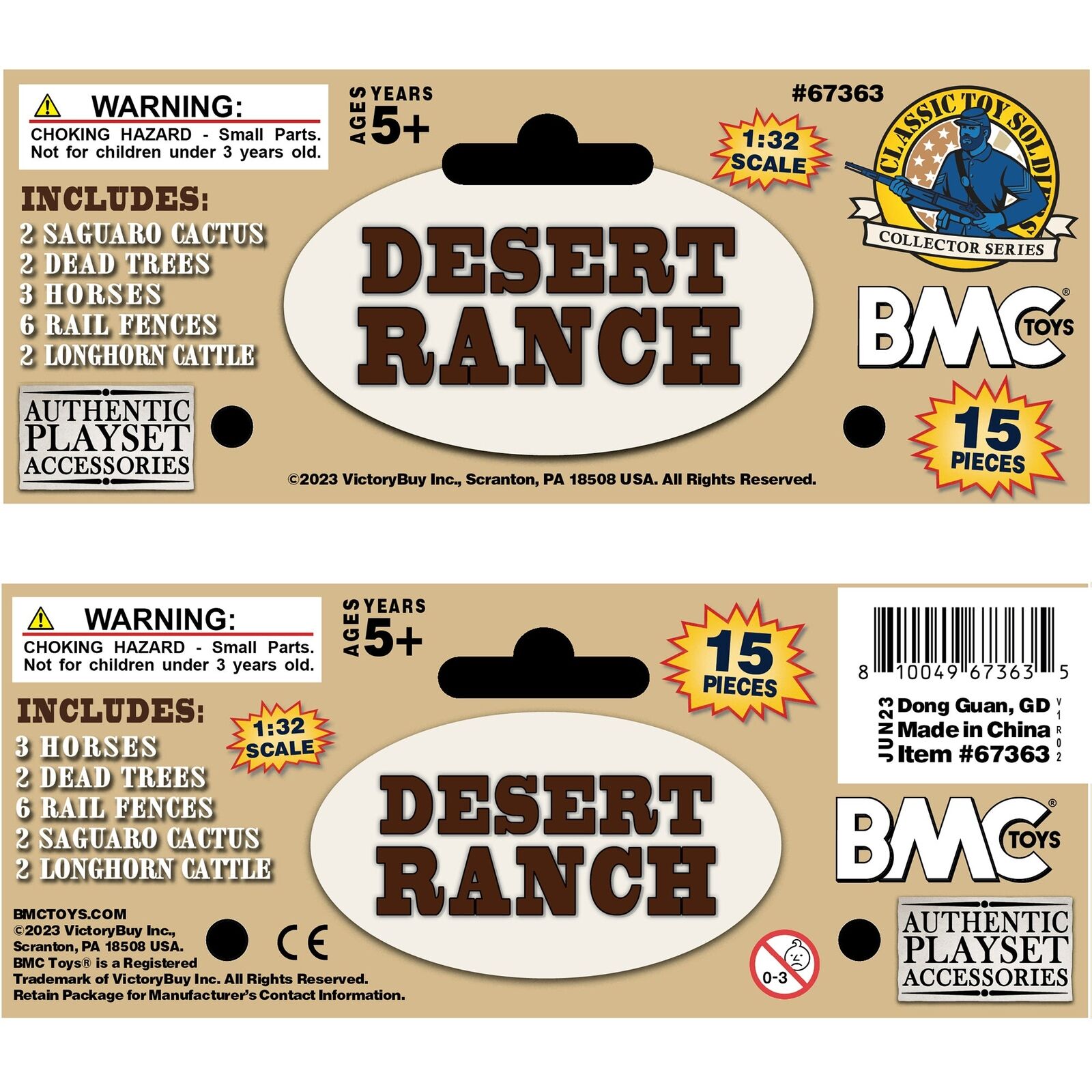 BMC Toys Classic Toy Soldiers Accessory Desert Playset Accessories Header Card Art