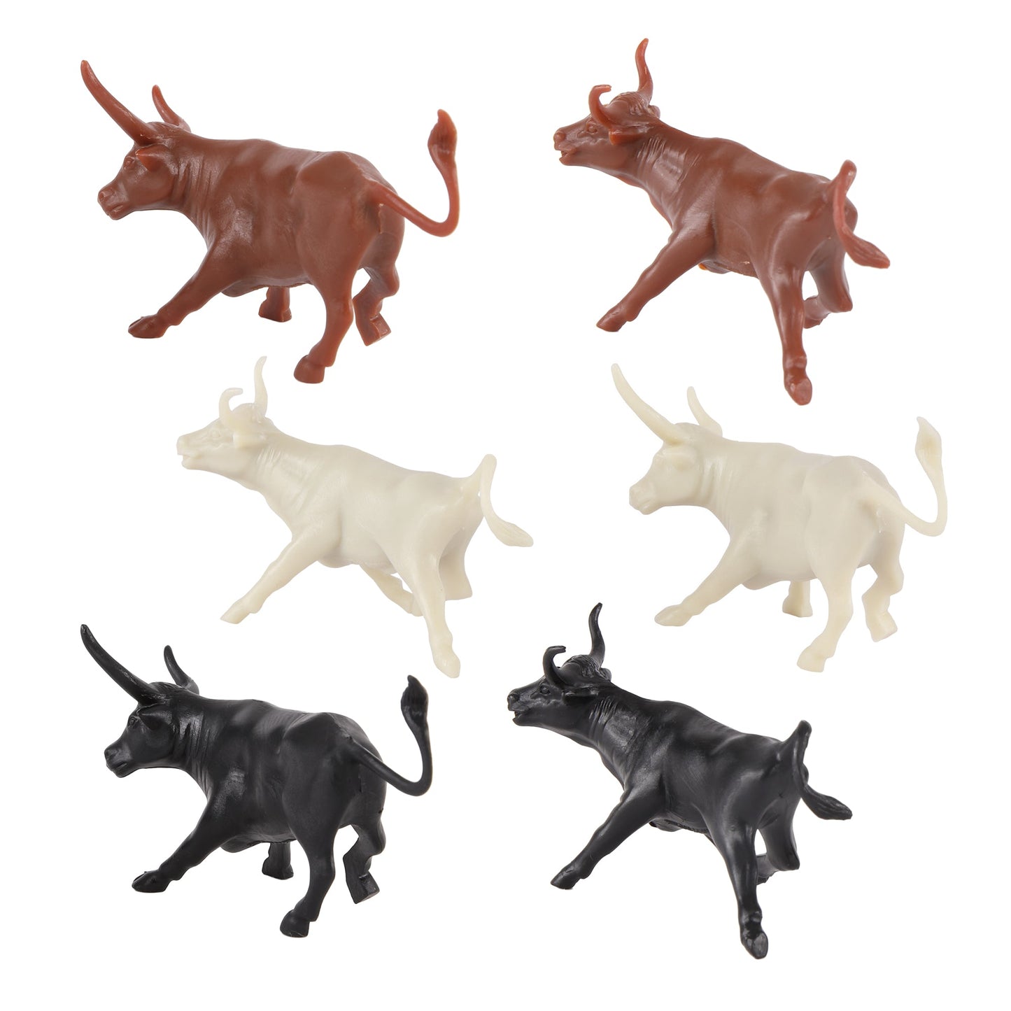 BMC CTS Western Longhorn Steer Cattle 12pc Close Up Back View