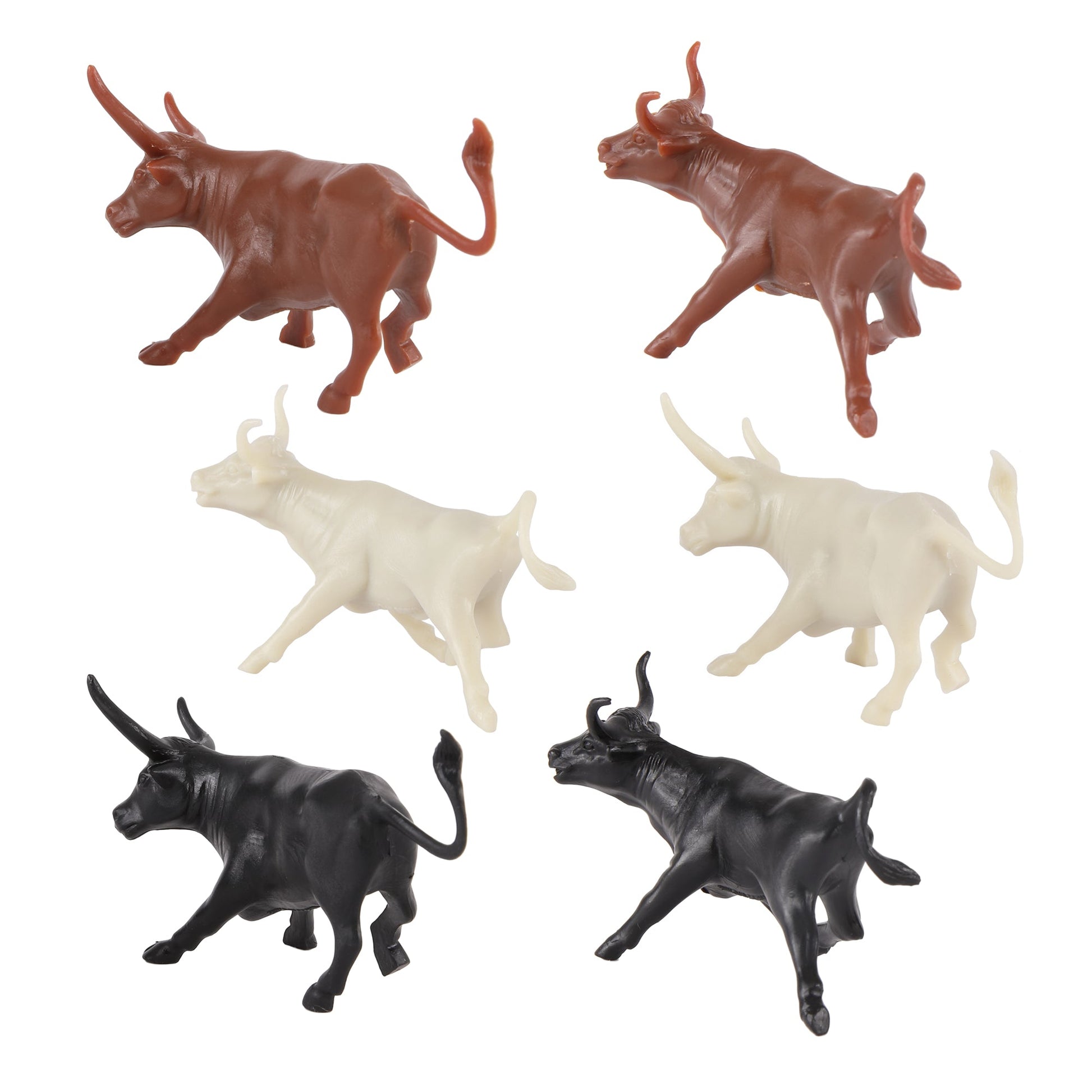 BMC CTS Western Longhorn Steer Cattle 12pc Close Up Back View